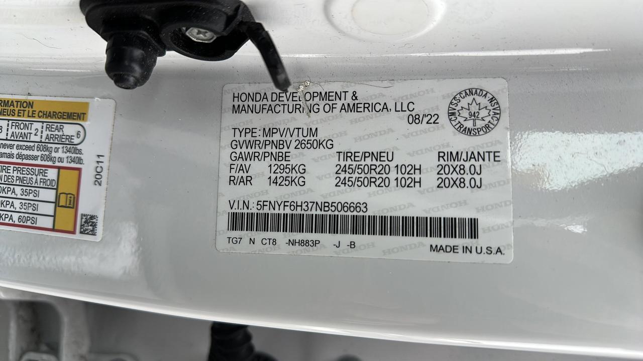 2022 Honda Pilot SPORT Photo