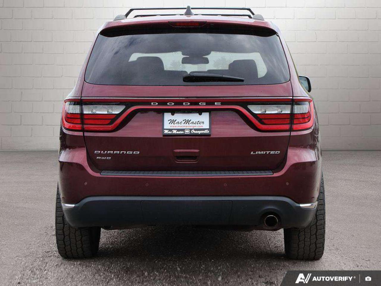 2016 Dodge Durango LIMITED, 3.6L V6, 4X4, ALLOYS, LEATHER, 6-PASSENGER, CERTIFIED ASTRADED! Photo