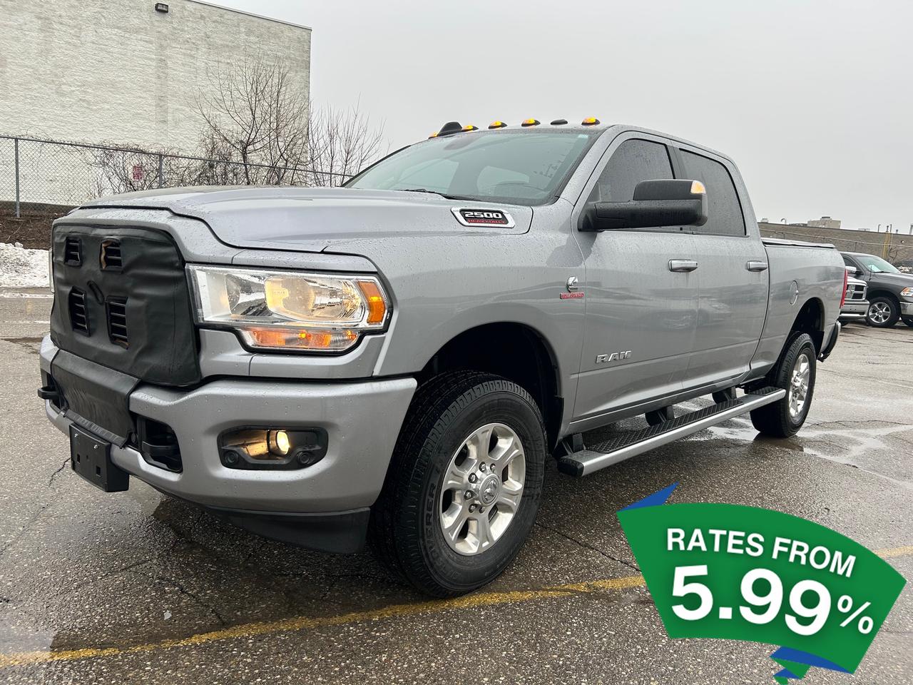 <p>Built to conquer tough Canadian terrain, the 2021 Ram 2500 Big Horn combines rugged capability with advanced technology for demanding drivers who require power and reliability.</p><p>Powered by a robust 6.7L inline six-cylinder engine paired with a smooth 6-speed automatic transmission, this 4x4 pickup delivers exceptional torque and towing capacity, perfect for hauling heavy loads or navigating challenging off-road conditions. The Quick Order Package 2Gz enhances functionality with features tailored to work and adventure, making it ideal for contractors, outdoor enthusiasts, or anyone needing a dependable workhorse. Traction control ensures confident handling on slippery or uneven surfaces, providing peace of mind during harsh Canadian winters or rugged backcountry drives. The Big Horn trim adds durable styling and practical upgrades, offering a comfortable yet tough cabin environment designed for long hauls or daily tasks. Keyless entry simplifies access when your hands are full, while the commanding presence of the Ram 2500 reflects its capability and strength. Whether towing equipment to a remote job site or navigating snowy highways, this truck is engineered to perform without compromise. For those who demand a heavy-duty pickup that balances power, technology, and ruggedness, the 2021 Ram 2500 Big Horn stands ready to meet the challenge.</p><p></p>&zwnj;