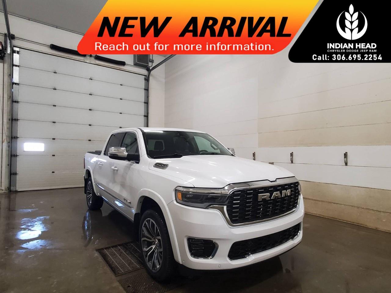 <p>The 2026 Ram 1500 Tungsten Crew Cab 4x4 represents the peak of luxury, capability, and advanced technology in a full-size pickup.</p><p>Powered by the impressive 3.0L I6 HO Twin Turbo engine paired with an 8-speed automatic transmission, this Ram delivers exceptional performance, smooth power delivery, and strong towing capability. The 4x4 drivetrain ensures confident handling in all road and weather conditions, making it as capable as it is refined.</p><p>As the top-tier Tungsten trim, this truck is loaded with premium features. Inside, youll find upscale materials including leather seating, heated and cooled seats, and a refined cabin designed for maximum comfort. A heads-up display, navigation system, and advanced infotainment features keep everything you need right in your line of sight.</p><p>Technology highlights include Smart Device Integration, Bluetooth connectivity, satellite radio, and a Wi-Fi hotspot to keep you connected wherever you go. Convenience features like remote start, keyless entry, power seats, and power windows make everyday driving effortless.</p><p>Safety and driver-assist features such as lane assist, brake assist, parking sensors, and a backup camera help provide peace of mind on every journey. Running boards and a sunroof/moonroof add both style and practicality to this premium truck.</p><p>Finished in a clean white exterior, this Ram 1500 Tungsten delivers a bold yet refined presence on the road, backed by the strength and reliability Ram is known for.</p><p>Please confirm all vehicle details and available features with our sales team and start the buying process today at Indian Head Chrysler Dodge Jeep Ram Ltd.</p>