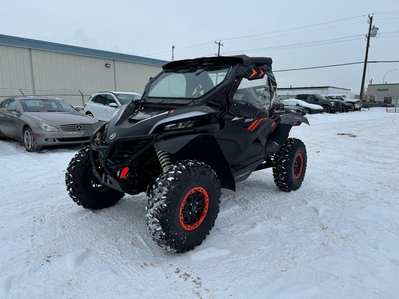 <p class=MsoNormal><strong>Elevate Your Off-Road Adventures with the 2023 CFMOTO ZFORCE 950 HO EX</strong></p><p class=MsoNormal style=font-size: medium; font-weight: 400;>The 2023 CFMOTO ZFORCE 950 HO EX is designed for riders who demand top-tier performance and cutting-edge features in a side-by-side. Powered by a high-output 963cc V-Twin engine generating 90 horsepower, this machine delivers exhilarating acceleration and unmatched reliability. Whether youre blasting through muddy trails, climbing rocky hills, or exploring open terrain, the ZFORCE 950 HO EX is ready for any challenge.</p><p class=MsoNormal style=font-size: medium; font-weight: 400;>&nbsp;</p><p class=MsoNormal style=font-size: medium; font-weight: 400;>With premium features like adjustable double A-arm front suspension and multi-link rear suspension, paired with a massive 14.6 inches of ground clearance, this side-by-side provides a smooth, confident ride over the toughest landscapes. Its upgraded 14-inch beadlock wheels and CST Clincher tires ensure superior traction and durability, while the Smart Command electronic power steering (EPS) offers precise handling and control.</p><p class=MsoNormal>&nbsp;</p><p class=MsoNormal><strong>Built for Performance and Driver Comfort</strong></p><p class=MsoNormal style=font-size: medium; font-weight: 400;>The 2023 ZFORCE 950 HO EX blends high-performance engineering with a focus on rider comfort. Its spacious, ergonomic cockpit includes bolstered seats, an advanced full-color digital display, and thoughtfully placed controls for a premium driving experience. A durable roof, LED lighting, and integrated winch enhance both functionality and style, making it the perfect vehicle for work, play, or weekend getaways.</p><h3>&nbsp;</h3><h3><strong>Flexible Financing & Nationwide Delivery</strong></h3><p class=MsoNormal><span style=font-size: medium; font-weight: 400;>Make the 2023 CFMOTO ZFORCE 950 HO EX yours today with our flexible financing options that fit your budget. Plus, take advantage of our fast, nationwide delivery service to get your machine wherever you are. Don&rsquo;t wait to experience the ultimate in off-road power and performance&mdash;contact us now to learn more or schedule your test ride!</span></p><p>&nbsp;</p>