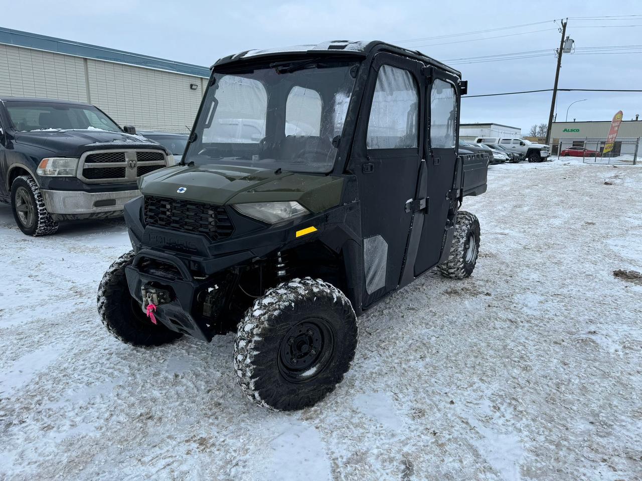 2023 Polaris 570 Ranger Enclosed Crew $119 B/W - Photo #1