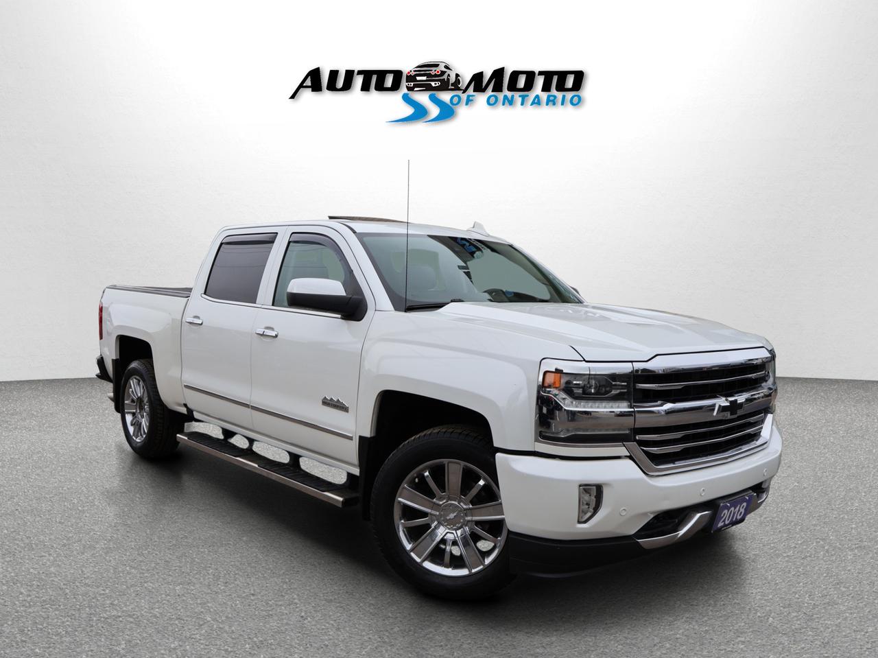 2018 Chevrolet Silverado 1500 V8 HIGH COUNTRY 4WD CERTIFIED *1 OWNER* CAMERA NAV BLUETOOTH LEATHER HEATED SEATS SUNROOF CRUISE ALLOYS - Photo #1
