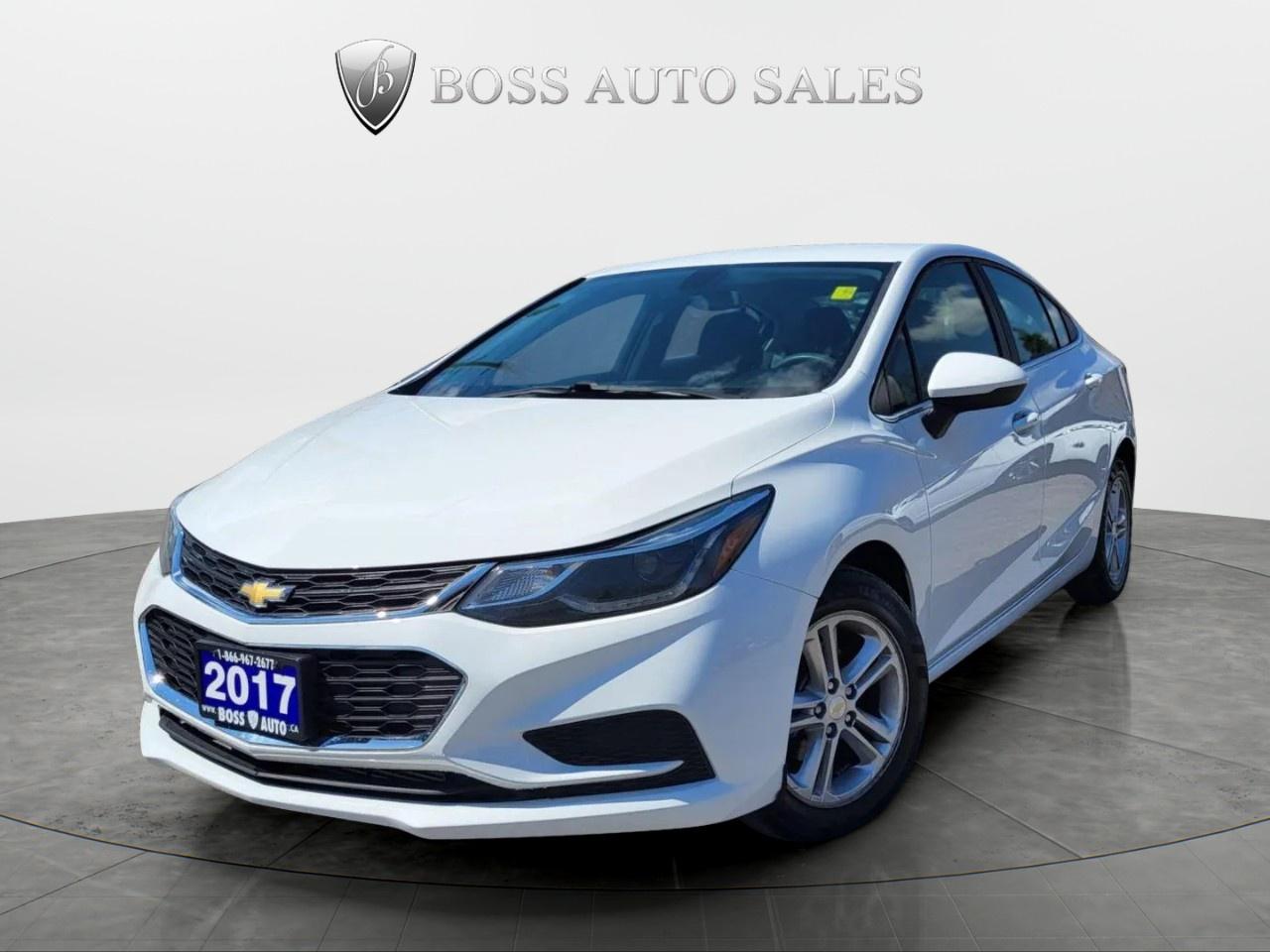 <p><span lang=EN-CA style=font-size: 13.5pt; line-height: 107%; font-family: Segoe UI,sans-serif; color: black;>***LOW MILEAGE***SUPER SHARP WHITE ON BLACK CHEVROLET SEDAN WITH EXCELLENT MILEAGE, EQUIPPED W/ THE VERY FUEL EFFICIENT 4 CYLINDER 1.4L ECOTECH TURBO ENGINE, LOADED W/ REAR-VIEW CAMERA, HEATED SEATS, BLUETOOTH CONNECTION, ON STAR ASSIST, ALLOW RIMS, PUSH BUTTON START, POWER LOCKS/WINDOWS AND MIRRORS, KEYLESS ENTRY, FACTORY REMOTE CAR START, CRUISE CONTROL, AUTOMATIC HEADLIGHTS, ALLOY RIMS, AIR CONDITIONING, WARRANTIES AND MORE! This vehicle comes certified with all-in pricing excluding HST tax and licensing. Also included is a complimentary 36 days complete coverage safety and powertrain warranty, and one year limited powertrain warranty. Please visit our website at www.bossauto.ca today!</span></p>