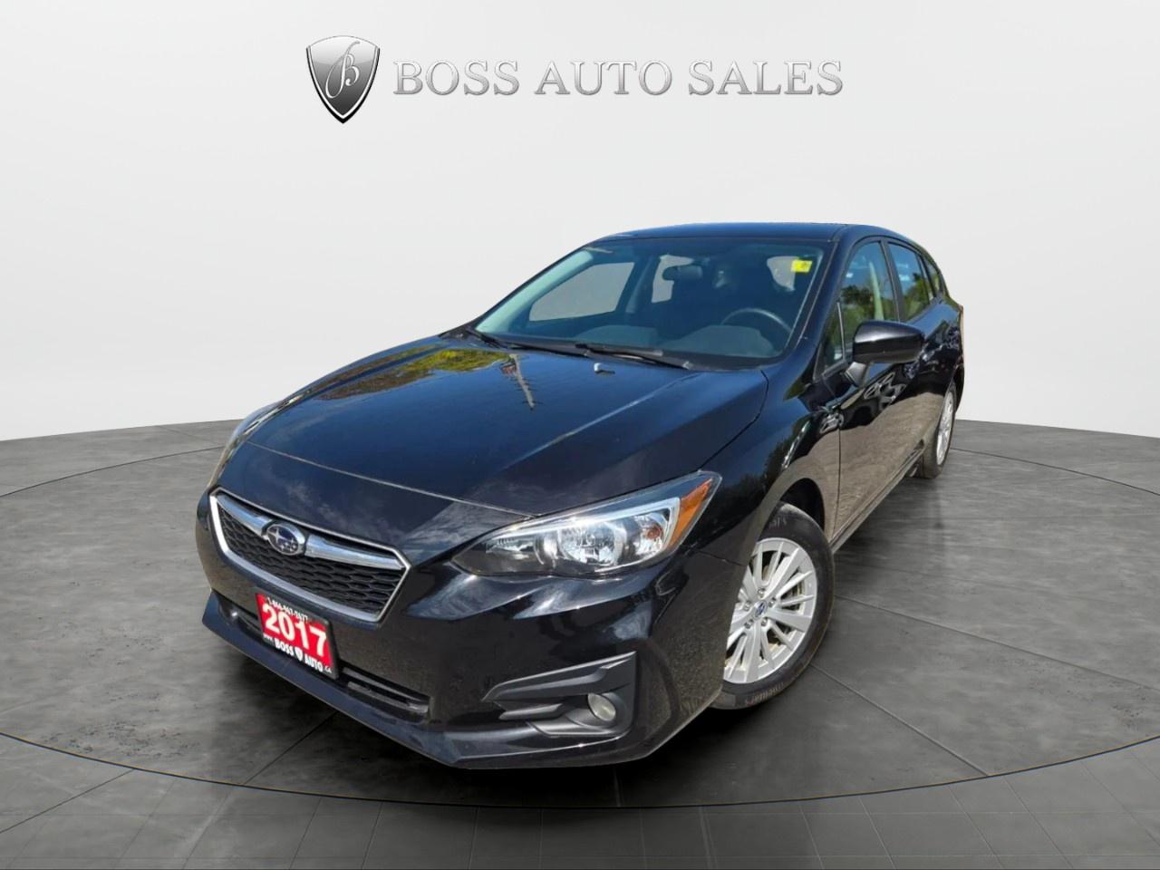 <p class=MsoNormal><span lang=EN-CA style=font-size: 13.5pt; line-height: 107%; font-family: Segoe UI,sans-serif; color: black;>***LOW MILEAGE***VERY CLEAN SHARP LOOKING BLACK ON BLACK ECO FRIENDLY SUBARU IMPREZA HATCHBACK WITH LOW MILEAGE, EQUIPPED W/ THE FUEL EFFICIENT 4 CYLINDER 2.0L ENGINE, LOADED WITH ALL-WHEEL DRIVE, BLUETOOTH CONNECTION, REAR-VIEW CAMERA, POWER LOCKS, WINDOWS AND MIRRORS, AIR CONDITIONING, KEYLESS ENTRY AND MORE! This vehicle comes certified with all-in pricing excluding HST tax and licensing. Also included is a complimentary 36 days complete coverage safety and powertrain warranty, and one year limited powertrain warranty. Please visit our website at www.bossauto.ca today!</span></p>