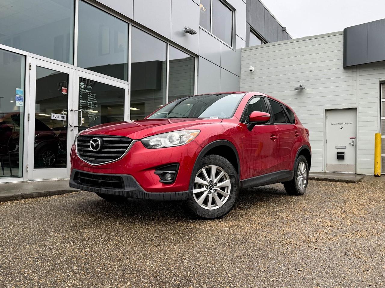 Experience the perfect blend of style, performance, and reliability with this pre-owned 2016 Mazda CX-5 GS in eye-catching Red. Known for its sporty handling, comfortable interior, and excellent fuel efficiency, the CX-5 GS offers great value for your daily drives and weekend adventures. Dont miss out on this well-maintained SUV that combines Mazdas signature zoom-zoom driving feel with practical versatility. Visit Go Mazda today and take this stylish CX-5 GS for a test drive!