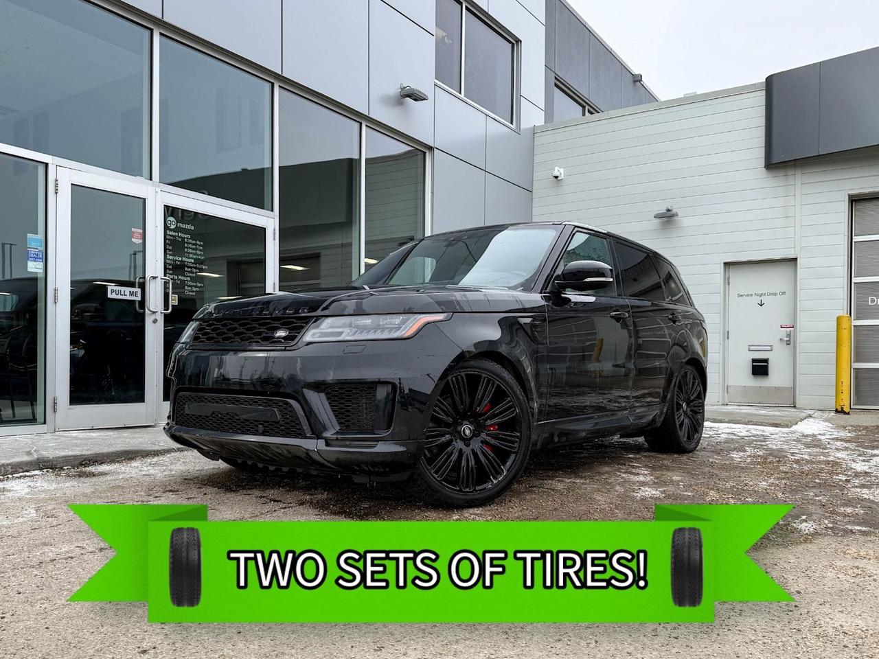 Experience luxury and power with this stunning pre-owned 2019 Land Rover Range Rover Sport Dynamic V8 Supercharged in sleek Black. Featuring a commanding 5.0L V8 Supercharged engine delivering 518 HP paired with an 8-speed automatic transmission with paddle shifters, this SUV handles effortlessly with full-time AWD and adaptive ride suspension. Inside, indulge in premium Windsor leather seats with 16-way power climate control, heated and ventilated front seats, and a Meridian 380W sound system for an immersive audio experience. Advanced tech like a 10-inch touchscreen navigation system, adaptive cruise control, and a suite of driver-assist features ensure safety and convenience on every journey. With elegant LED lighting, power liftgate, and a host of luxury appointments, this Range Rover perfectly balances performance with refinement. Elevate your driveschedule your test drive today!Go Mazda is an AMVIC licensed businessThis vehicle is showing a CarFax incident in the amount of $1,782.00