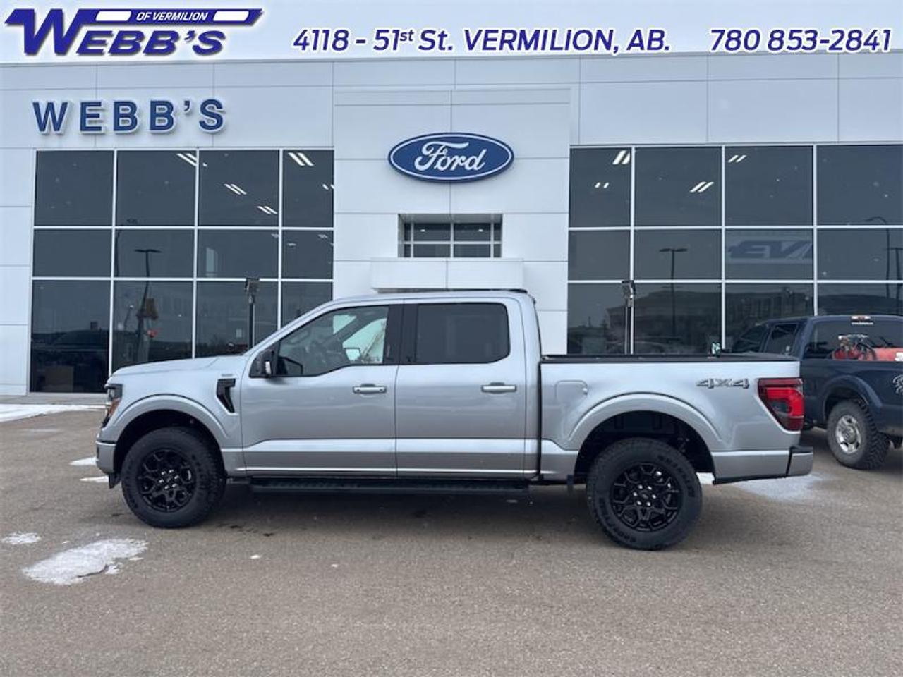 <b>Tailgate Step, XLT Black Appearance Package, Power Sliding Rear Window!</b><br> <br> <br> <br>The 2026 Ford F-150 blends everyday usability, robust build quality and forward-looking design into a pickup that truly serves you. <br> <br>The 2026 Ford F-150 combines proven leadership in toughness with smart innovation to deliver a truck built for real-world demands. Inside, the cabin features refined materials, intuitive tech and comfortable seating to support both driver and passengers on every journey. With its strong presence, flexible design and Fords legacy of dependability, the F-150 is ready for whatever work or play you throw its way.<br> <br>This Iconic Silver Metallic Crew Cab 4X4 pickup has a 10 Speed Automatic transmission and is powered by a 400HP 3.5L V6 Cylinder Engine. <br> <br> Our F-150s trim level is XLT. This vehicle has been upgraded with the following features: Tailgate Step, XLT Black Appearance Package, Power Sliding Rear Window.<br><br> View the original window sticker for this vehicle with this url <b><a href=http://www.windowsticker.forddirect.com/windowsticker.pdf?vin=1FTFW3L88TKD42350 target=_blank>http://www.windowsticker.forddirect.com/windowsticker.pdf?vin=1FTFW3L88TKD42350</a></b>.<br> <br>To apply right now for financing use this link: <a href=https://www.webbsford.com/financing/ target=_blank>https://www.webbsford.com/financing/</a><br><br> <br/>    0% financing for 72 months. 0.99% financing for 84 months. <br> Buy this vehicle now for the lowest bi-weekly payment of <b>$490.37</b> with $0 down for 84 months @ 0.99% APR O.A.C. ( taxes included, $199 documentation fee   / Total cost of borrowing $3038   ).  Incentives expire 2026-03-31.  See dealer for details. <br> <br>Webbs Ford is located at 4118 - 51st Street in beautiful Vermilion, AB. <br/>We offer superior sales and service for our valued customers and are committed to serving our friends and clients with the best services possible. If you are looking to set up a test drive in one of our new Fords or looking to inquire about financing options, please call (780) 853-2841 and speak to one of our professional staff members today.   Vehicle pricing offer shown expires 2026-03-31.  o~o