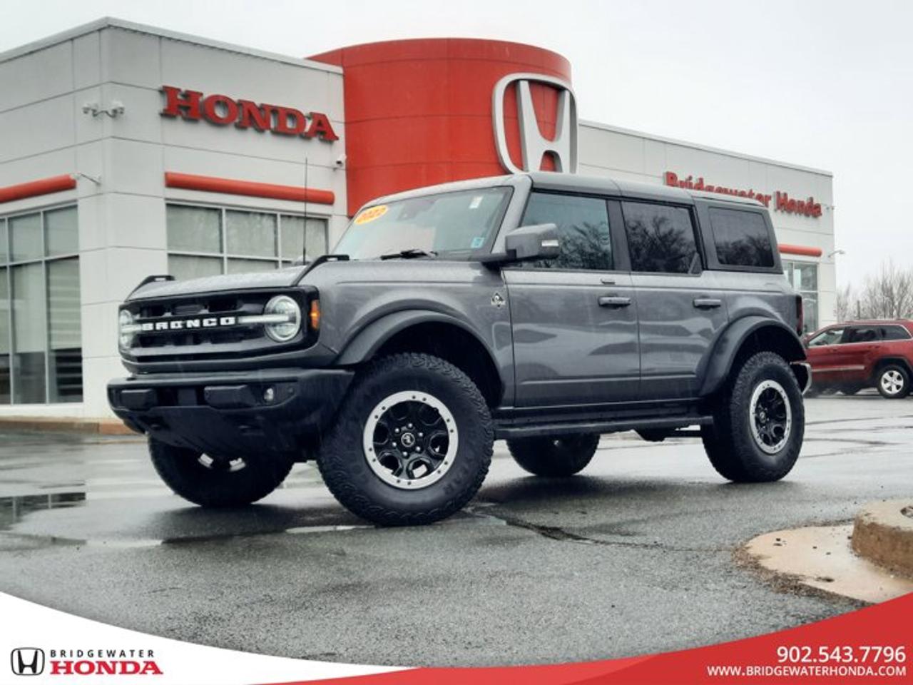 Recent Arrival!Gray Metallic 2022 Ford Bronco Outer Banks 4WD 10-SpeedAutomatic 2.3L EcoBoost I-4New Rear BrakesSteele Certified and MVI-85-point inspection-Motor vehicle inspection and current service completed- Oil and filter change- Interior and exterior detailing-Carfaxes vehicle history will be provided-Brakes and tire measurements pass certification standards60% minimum or above-Qualifies for several warranty upgrade options-Flexible financing options available-All trade ins are welcomeHelping over 700 customers a year find the right vehicle for them.We are excited to help you with your next vehicle purchase.