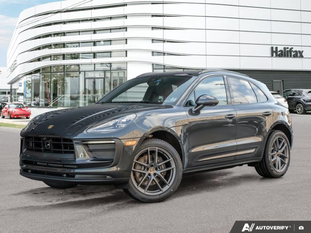 *Now Available at Porsche Of Halifax: *This 2026 Porsche Macan is finished in Volcano Grey Metallic with a Black Standard Interior and is equipped with a PDK automatic transmission. The vehicle is configured with a range of comfort, technology, and driver assistance features consistent with Porsche design and engineering standards.*Powertrain and Drivetrain*PDK dual-clutch automatic transmission, designed to deliver efficient and seamless gear changesEngine specifications not listed on build sheet*Exterior*Volcano Grey Metallic exterior finishPanoramic roof system, increasing natural light within the cabin20 Macan S wheels in Vesuvius GreyAll-season tires suitable for a wide range of driving conditionsLED headlights including Porsche Dynamic Light System Plus (PDLS+), supporting adaptive illumination based on speed and steering angleRoof rails in high-gloss blackSide blades finished in exterior colourTrailer hitch without tow ball*Interior and Seating*Standard Black interior configuration14-way power front seats with memory functionHeated and ventilated front seatsHeated rear seatsHeated GT Sport steering wheel in leatherElectrically adjustable steering columnPorsche Crest embossed on front headrests*Technology and Driver Assistance*BOSE® Surround Sound SystemSurround View camera system, assisting with low-speed manoeuvring and parkingLane Change AssistLane Keep Assist including Traffic Jam AssistThis Macan is configured to support everyday usability through a combination of advanced driver assistance technologies, practical comfort features, and Porsche-specific design details.Visit *www.porscheofhalifax.com* or call *(902) 453-8800* to speak with a Porsche Sales Executive.