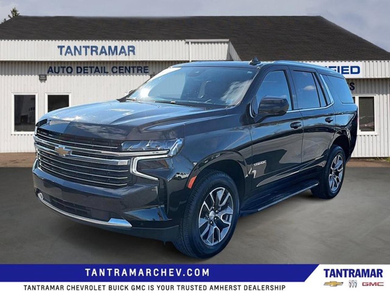 Recent Arrival! Black 2023 Chevrolet Tahoe LT 4WD 10-Speed Automatic with Overdrive 3.0L I6Value Market Pricing, 4WD, Black Leather.Certified. GM Certified Details:* Exchange policy is 30 days or 2,500 kilometres, whichever comes first* 1-month OnStar trial and sign up for a paid plan to enjoy the first two months on us. GM Owner Centre and Mobile App. Free SiriusXM Trial* 3.99% Financing for 24 Months On Selected Certified Pre-Owned Vehicles 24 Months - 3.99% 36 Months  3.99% 48 Months  3.99% 60 Months - 3.99% 72 Months  4.99% 84 Months - 4.99% Rate valid for the period from February 3, 2026 - March 31, 2026* 150+ Point Inspection* 24/7 roadside assistance for 3 months or 5,000 km (whichever comes first)* 3 months or 5,000 kilometres (whichever comes first) which can be extended or upgraded to an even more comprehensive Certified Pre-Owned Vehicle Protection Plan