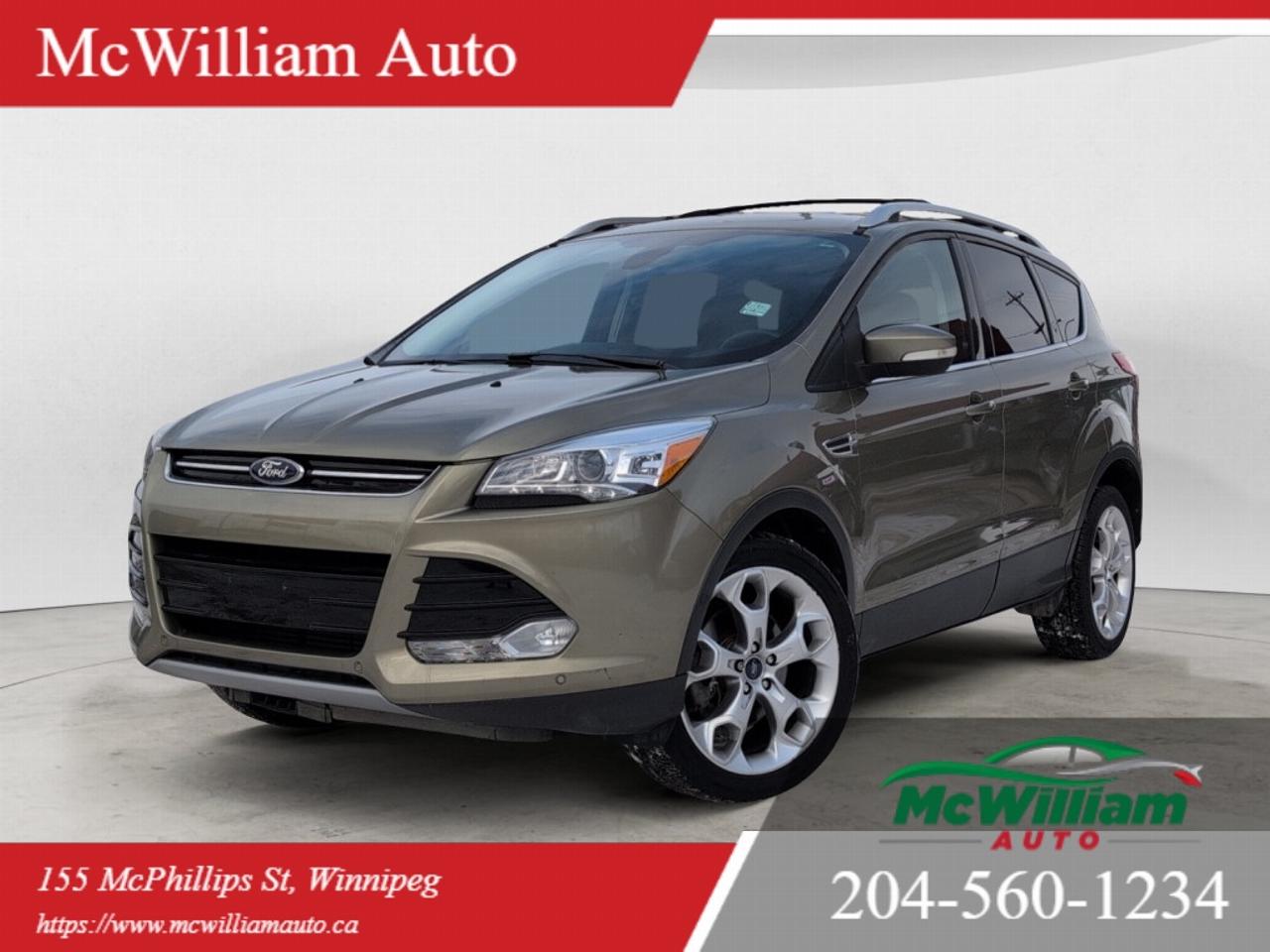 <br> 2013 Ford Escape Titanium Premium Compact SUV with Tech and ComfortThis 2013 Ford Escape Titanium combines refined design, advanced technology, and everyday utility into a compact SUV thats ideal for drivers who want a well-equipped vehicle with upscale features. The Escape Titanium represents the top trim of the 2013 Escape lineup, offering a robust powertrain, a long list of desirable standard equipment, and a refined interior experience.Powertrain and Performance<br data-start=in.901in. data-end=in.904in. /> Under the hood, the Escape Titanium is powered by Fords 2.0-liter EcoBoost four-cylinder engine, delivering a spirited balance of power and efficiency. Paired with a six-speed automatic transmission, this engine provides responsive acceleration and smooth shifting, while available Intelligent 4WD enhances traction and stability in challenging conditions.Exterior Features<br data-start=in.1322in. data-end=in.1325in. /> The Titanium trim features distinctive exterior styling elements that set it apart from lower Escape trims. Standard components include 19-inch alloy wheels, high-intensity discharge (HID) automatic headlights, body-color liftgate garnish, and silver roof-rack side rails. A hands-free power liftgate makes loading and unloading cargo effortless.Interior Comfort and Convenience<br data-start=in.1747in. data-end=in.1750in. /> Inside, the Escape Titanium provides a premium and comfortable cabin appointments. Key comfort features include heated front seats and dual-zone automatic climate control, allowing individualized comfort for driver and front passenger. The drivers seat is power-adjustable with memory settings, making it easy to return to your preferred seating and mirror positions.The Escapes spacious interior accommodates five adults comfortably with supportive seating and ample cargo capacity. Attention to detail continues with leather-trimmed seating surfaces and ambient interior lighting, creating a welcoming environment for daily commutes or long trips.Technology and Infotainment<br data-start=in.2512in. data-end=in.2515in. /> Technology is a standout feature of this Titanium model. A Microsoft SYNC powered head unit provides voice-activated controls for audio and hands-free phone operation, keeping you connected while minimizing distractions. The premium Sony audio system with 10 speakers delivers high-quality sound throughout the cabin, enhancing every drive with rich, immersive audio.Additional tech features include keyless entry with push-button start and remote engine start, allowing you to start the SUV from a distance to pre-condition the cabin. Automatic headlights simplify night driving, while the backup camera gives added confidence when reversing or parking.Driver Assistance and Safety Features<br data-start=in.3290in. data-end=in.3293in. /> The 2013 Escape Titanium comes equipped with a suite of safety and driver support features. Standard safety equipment includes multiple airbags, stability and traction control systems, ABS brakes, a tire pressure monitoring system, and a reverse sensing system. Optional packages on the Titanium can add advanced features such as Blind Spot Monitoring (BSM) with cross-traffic alert for enhanced confidence on busy roads.Additional Features and Amenities (as equipped on your specific vehicle)<ul><li>Heated seats for front passengers</li><li>Backup camera for added safety and visibility</li><li>Panoramic roof to let in natural light and open up the cabin</li><li>Power tailgate for effortless cargo access</li><li>Automatic headlights for convenience and safety</li><li>Blind Spot Monitoring (BSM) to alert you to vehicles in adjacent lanes</li><li>3-setting memory seats for personalized comfort</li><li>Microsoft powered SYNC head unit for connectivity</li><li>High-end Sony sound system for superior audio quality</li><li>Keyless entry and remote start for added convenience</li></ul><br><br> Why This Escape Titanium Stands Out<br data-start=in.4421in. data-end=in.4424in. /> The 2013 Ford Escape Titanium strikes a balance between practicality and luxury. From its energetic Eco Boost engine to its high-quality interior and rich feature set, this SUV delivers a premium driving experience without compromising utility or value. Whether navigating city streets, heading out on weekend adventures, or commuting to work, this Escape is well-equipped to handle a variety of driving needs with comfort and confidence. <br><br> IMPORTANT DISCLAIMER : This vehicle is a used vehicle, all the features and information may not be accurate from the descriptions above, please check the