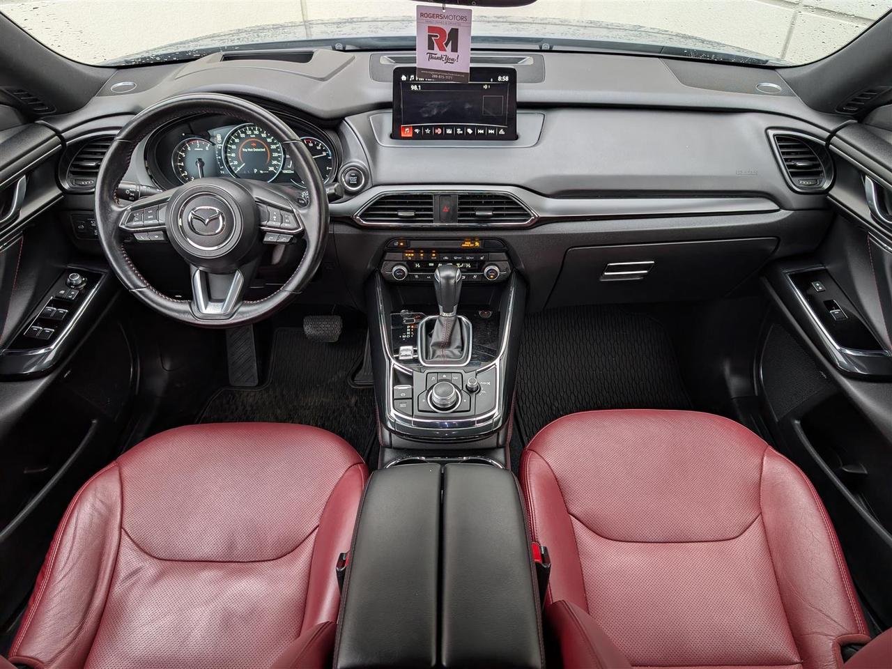 2021 Mazda CX-9 GT AWD - NAVI - SUNROOF - 6 PASS - KURO - RED LEATHER Photo