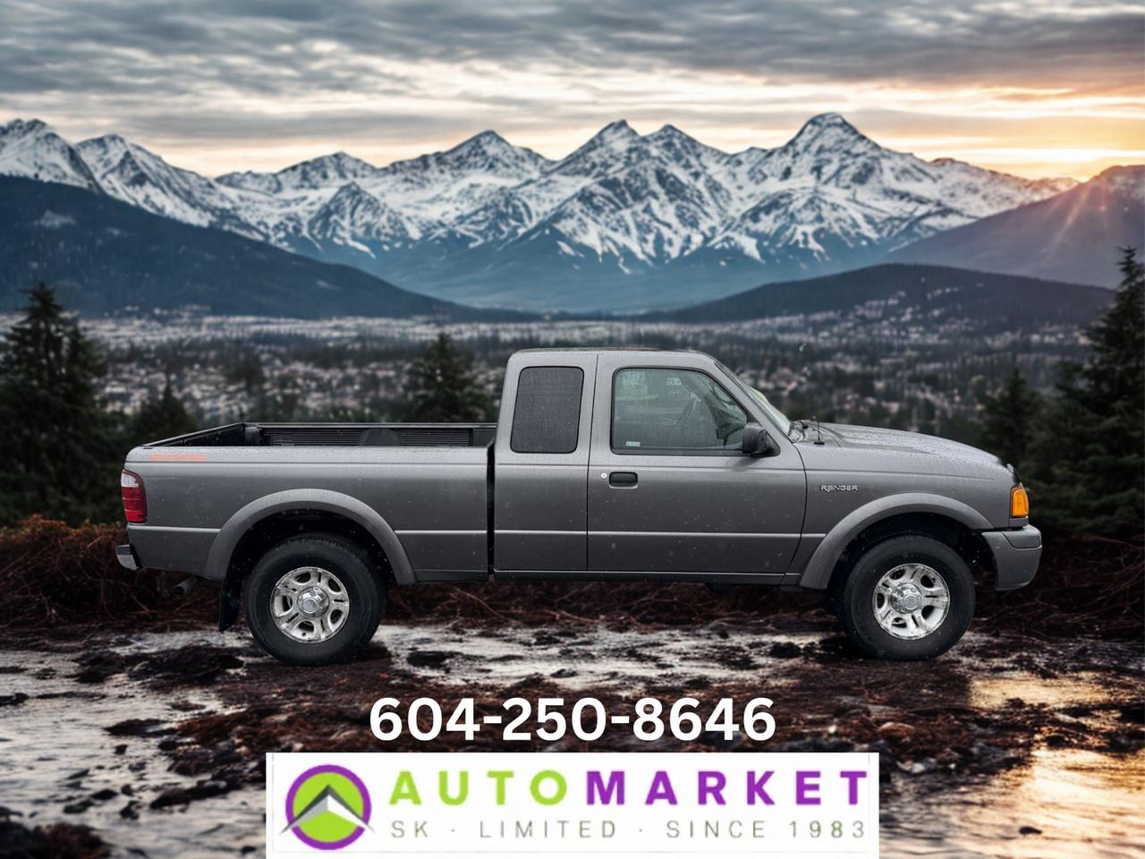 CALL OR TEXT KARL @ 6-0-4-2-5-0-8-6-4-6 FOR INFO & TO CONFIRM WHICH LOCATION.<br /><br />NICE FORD RANGER XLT SPORT IN GOOD SHAPE. TIRES HAVE 80% AND THE BRAKES HAVE 80% FRONT AND 70% REAR. LOCAL TRUCK WITH NO ACCIDENT DECLARATIONS.&nbsp;<br /><br />2 LOCATIONS TO SERVE YOU, BE SURE TO CALL FIRST TO CONFIRM WHERE THE VEHICLE IS.<br /><br />We are a family owned and operated business for 40 years. Since 1983 we have been committed to offering outstanding vehicles backed by exceptional customer service, now and in the future. Whatever your specific needs may be, we will custom tailor your purchase exactly how you want or need it to be. All you have to do is give us a call and we will happily walk you through all the steps with no stress and no pressure.<br /><br />&nbsp; &nbsp; &nbsp; &nbsp; &nbsp; &nbsp; &nbsp; &nbsp; &nbsp; &nbsp; &nbsp; &nbsp; &nbsp; &nbsp; &nbsp; &nbsp; &nbsp; &nbsp; &nbsp; &nbsp; &nbsp; &nbsp; WE ARE THE HOUSE OF YES!<br /><br />ADDITIONAL BENEFITS WHEN BUYING FROM SK AUTOMARKET:<br /><br />-ON SITE FINANCING THROUGH OUR 17 AFFILIATED BANKS AND VEHICLE&nbsp; &nbsp; &nbsp; &nbsp; &nbsp; &nbsp; &nbsp; &nbsp; &nbsp; &nbsp; &nbsp; &nbsp; &nbsp; &nbsp; &nbsp; &nbsp; &nbsp; &nbsp; &nbsp; &nbsp; &nbsp; &nbsp; &nbsp; &nbsp; &nbsp; &nbsp;FINANCE COMPANIES.<br />-IN HOUSE LEASE TO OWN PROGRAM.<br />-EVERY VEHICLE HAS UNDERGONE A 120 POINT COMPREHENSIVE INSPECTION.<br />-EVERY PURCHASE INCLUDES A FREE POWERTRAIN WARRANTY.<br />-EVERY VEHICLE INCLUDES A CARFAX AND ICBC DAMAGE REPORT.<br />-EVERY VEHICLE IS GUARANTEED LIEN FREE.<br />-DISCOUNTED RATES ON PARTS AND SERVICE FOR YOUR NEW CAR AND ANY OTHER&nbsp; &nbsp;FAMILY CARS THAT NEED WORK NOW AND IN THE FUTURE.<br />-40 YEARS IN THE VEHICLE SALES INDUSTRY.<br />-A+++ MEMBER OF THE BETTER BUSINESS BUREAU.<br />-RATED&nbsp;TOP DEALER BY CARGURUS 8 YEARS IN A ROW<br />-MEMBER&nbsp;IN GOOD STANDING WITH THE VEHICLE SALES AUTHORITY OF BRITISH&nbsp; &nbsp;COLUMBIA.<br />-MEMBER OF THE AUTOMOTIVE RETAILERS ASSOCIATION.<br />-COMMITTED CONTRIBUTOR TO OUR LOCAL COMMUNITY AND THE RESIDENTS OF BC.<br /> This vehicle has been Fully Inspected, Certified and Qualifies for Our Free Extended Warranty.Don't forget to ask about our Great Finance and Lease Rates. We also have a Options for Buy Here Pay Here and Lease to Own for Good Customers in Bad Situations. 2 locations to help you, White Rock and Langley. Be sure to call before you come to confirm the vehicles location and availability or look us up at www.automarketsales.com. White Rock 604-542-4970 and Langley 604-533-1310. Serving Surrey, Delta, Langley, Richmond, Vancouver, all of BC and western Canada. Financing & leasing available. CALL SK AUTOMARKET LTD. 6045424970. Call us toll-free at 1 877 813-6807. $999 Documentation fee (negotiable) and applicable taxes are in addition to advertised prices. LANGLEY LOCATION DEALER# 40038 S. SURREY LOCATION DEALER #9987