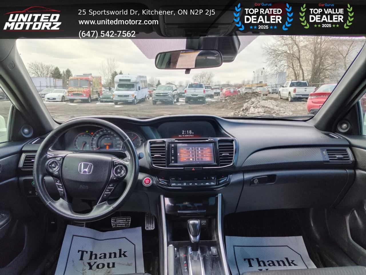 2016 Honda Accord Sport w/Honda Sensing~SAFETY CERTIFIED~ Photo