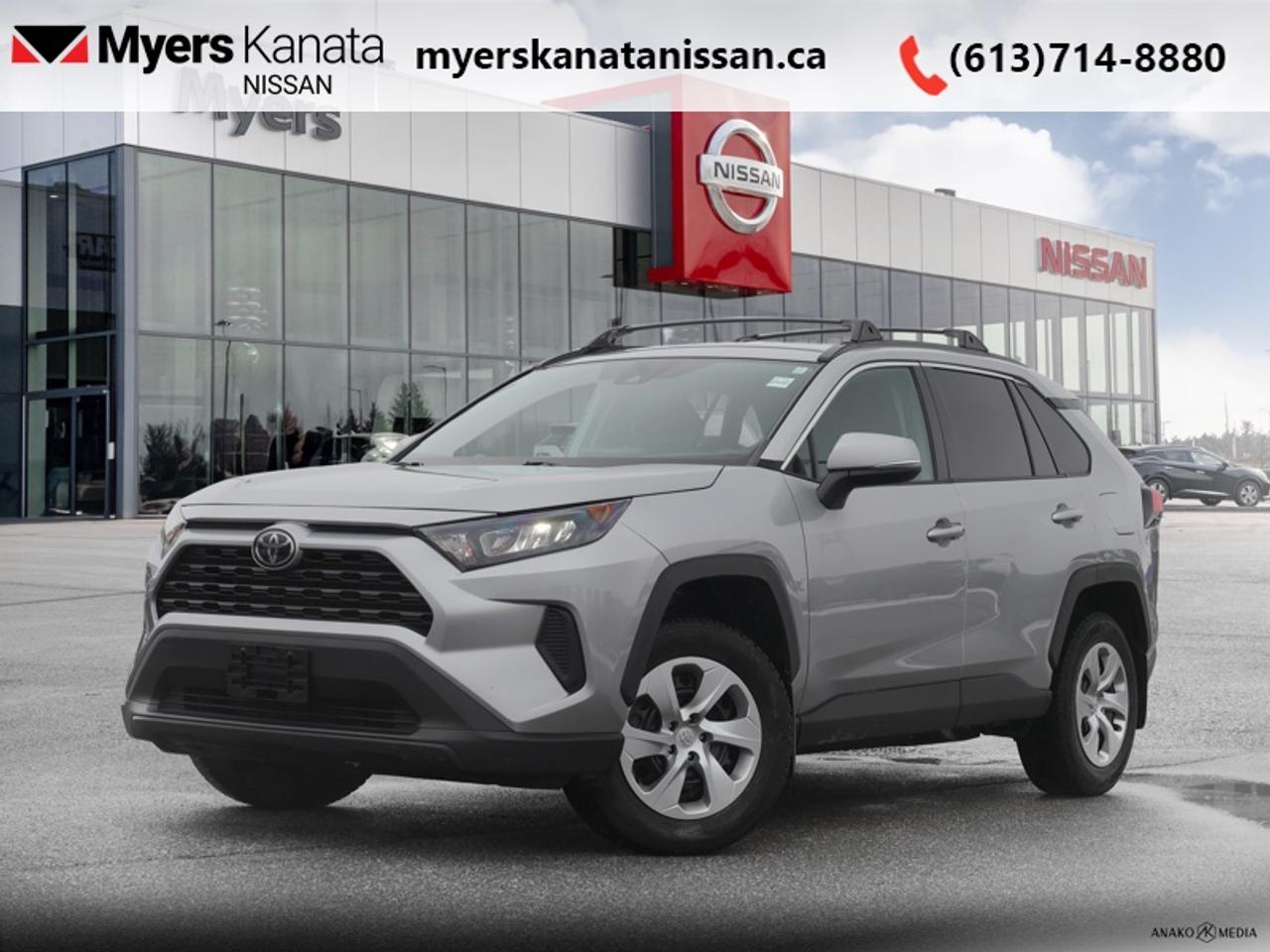 <b>Heated Seats,  Apple CarPlay,  Blind Spot Monitoring,  Lane Keep Assist,  Steering Wheel Audio Control!</b><br> <br>  Compare at $24375 - KANATA NISSAN PRICE is just $22995! <br> <br>The Toyota RAV4 is here to help you squeeze more out of your busy lifestyle. This 2019 Toyota RAV4 is fresh on our lot in Kanata. This SUV has 122,431 km. Its Silver Sky Metallic in colour. It has an Automatic transmission and is powered by a 203HP 2.5L 4 Cylinder Engine. <br> <br> Our RAV4s trim level is FWD LE. This RAV4 LE comes with some impressive features such as sport, ECO & normal driving modes, a 7 inch touchscreen with Entune Audio 3.0, Apple CarPlay, USB and aux inputs, heated front seats, remote keyless entry, steering wheel with audio controls and a rear view camera. Additional features includes LED headlights, heated power mirrors, Toyota Safety Sense 2.0, dynamic radar cruise control, automatic highbeam assist, blind spot monitoring with rear cross traffic alert, and lane keep assist with lane departure warning plus much more. This vehicle has been upgraded with the following features: Heated Seats, Apple CarPlay, Blind Spot Monitoring, Lane Keep Assist, Steering Wheel Audio Control, Forward Collision Warning, Rear View Camera.<br> <br/><br> Buy this vehicle now for the lowest bi-weekly payment of <b>$170.45</b> with $0 down for 84 months @ 8.99% APR O.A.C. ( Plus applicable taxes -  and licensing    ).  See dealer for details. <br> <br>*LIFETIME ENGINE TRANSMISSION WARRANTY NOT AVAILABLE ON VEHICLES WITH KMS EXCEEDING 140,000KM, VEHICLES 8 YEARS & OLDER, OR HIGHLINE BRAND VEHICLE(eg. BMW, INFINITI. CADILLAC, LEXUS...)<br> Come by and check out our fleet of 70+ used cars and trucks and 80+ new cars and trucks for sale in Kanata.  o~o