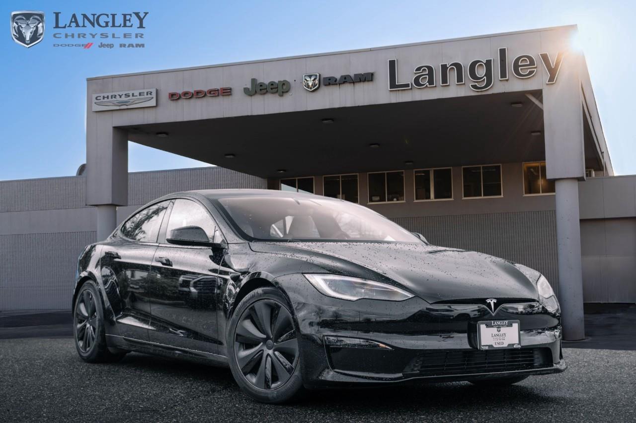 <p><strong>2022 Tesla Model S AWD</strong></p><p>The 2022 Tesla Model S AWD is a high-performance luxury sedan that defines the modern electric driving experience with its immense range and supercar-like acceleration. This model features a refined interior with a unique 17-inch cinematic display and a sleek, aerodynamic silhouette that remains the benchmark for premium EV efficiency and style.</p><ul><li><p><strong>Powertrain</strong>: Dual Motor All-Wheel Drive (670 hp and 723 lb-ft torque)</p><p></p></li><li><p><strong>Performance</strong>: 0100 km/h in a remarkable 3.2 seconds with a 250 km/h top speed</p><p></p></li><li><p><strong>Range</strong>: Up to 652 km of estimated all-electric range on a full charge</p></li><li><p><strong>Charging</strong>: Compatible with Tesla Superchargers for up to 322 km of range in 15 minutes</p></li><li><p><strong>Technology</strong>: 17-inch horizontal touchscreen, 12.3-inch driver display, and an 8-inch rear seat display</p></li><li><p><strong>Interior</strong>: 22-speaker premium audio, heated and ventilated front seats, and a panoramic glass roof</p><p></p></li></ul><p>Come book a test drive at Langley Chrysler, conveniently located in Langley, British Columbia.</p>

<p>*All prices plus applicable taxes, applicable environmental recovery charges, documentation of $599 and full tank of fuel surcharge of $76 if a full tank is chosen. <br />Other protection items available that are not included in the above price:<br />Tire & Rim Protection and Key fob insurance starting from $599<br />Service contracts (extended warranties) for coverage up to 7 years and 200,000 kms starting from $599<br />Custom vehicle accessory packages, mudflaps and deflectors, tire and rim packages, lift kits, exhaust kits and tonneau covers, canopies and much more that can be added to your payment at time of purchase<br />Undercoating, rust modules, and full protection packages starting from $199<br />Financing Fee of $500 when applicable<br />Flexible life, disability and critical illness insurances to protect portions of or the entire length of vehicle loan</p>