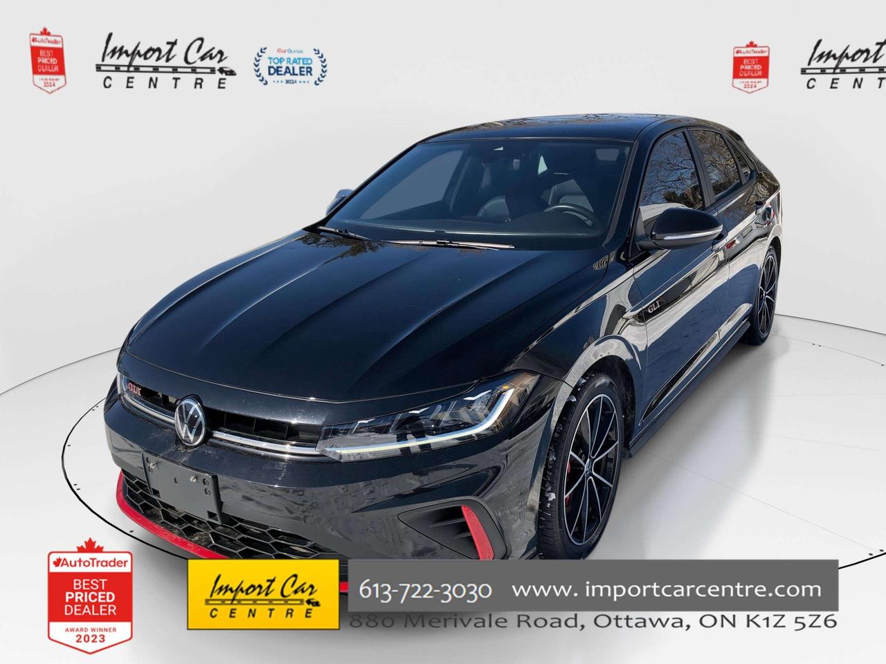 2025 Volkswagen Jetta Autobahn GLi AUTOBAHN, LEATHER, VIRTUAL COCKPIT, NAVI, HTD & VENTED SEATS, BLIS Photo
