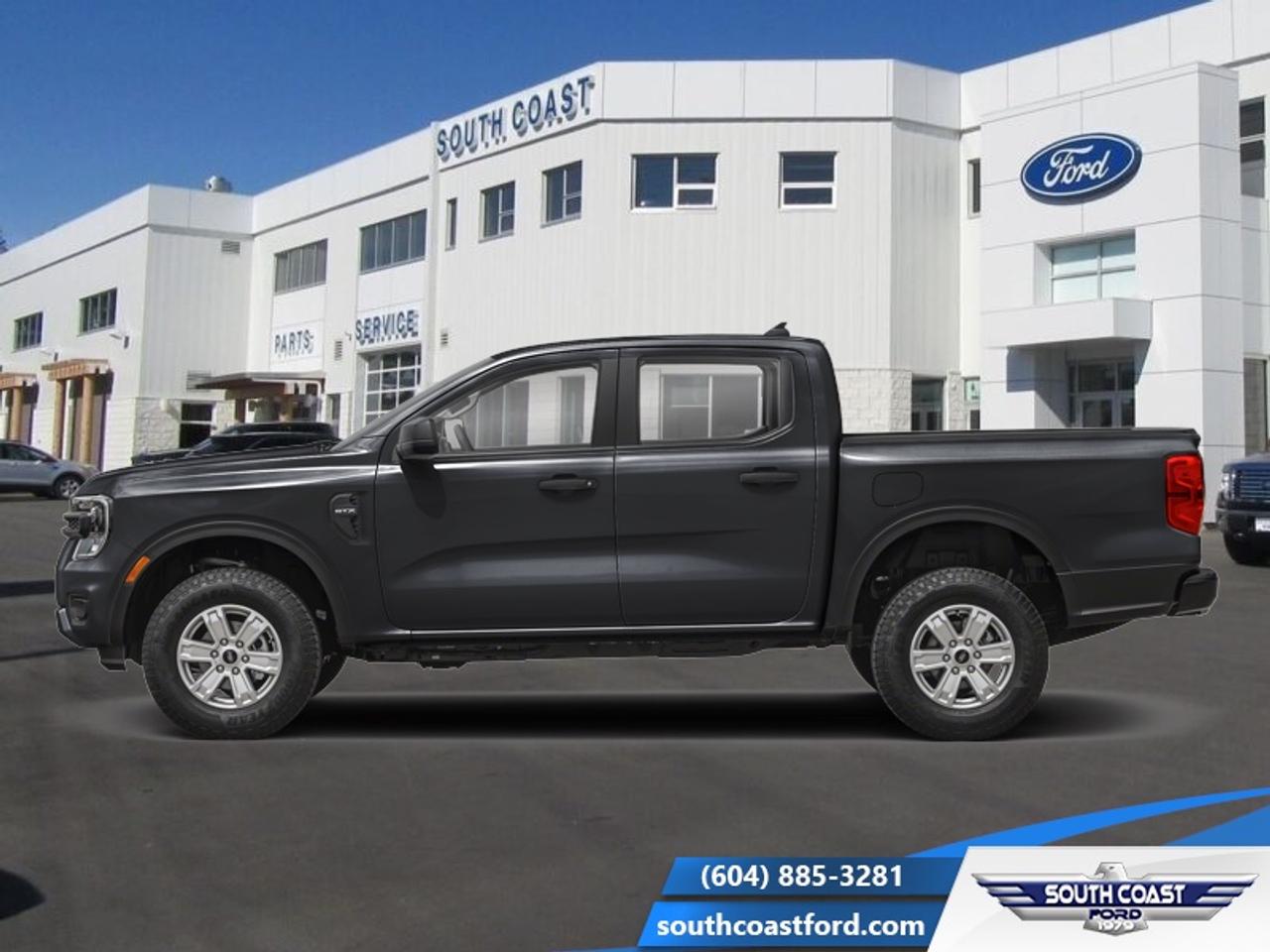 <b>STX Appearance Package, XL Series, Fog Lamps!</b><br> <br> The 2026 Ford Ranger stands out with its confident presence, sharp design cues and ready-for-anything attitude.<br> <br>The 2026 Ford Ranger combines rugged utility, modern design and smart features in a midsize pickup built to serve a wide range of needs. Inside, the cabin offers premium materials, intuitive tech and comfortable seating designed to support driver and passengers alike. With its versatile footprint, confident styling and Fords reputation for capability, the Ranger stands out as a smart choice for both daily tasks and weekend escapes.<br> <br>This Shadow Black Crew Cab 4X4 pickup has a 10 Speed Automatic transmission and is powered by a 270HP 2.3L 4 Cylinder Engine. <br> <br> Our Rangers trim level is XL. The STX Appearance Package adds a bold, modern touch to this versatile pickup, combining rugged capability with everyday comfort and smart connectivity. Inside, durable cloth bucket seats, a 10-inch SYNC 4A touchscreen with wireless Apple CarPlay and Android Auto, and voice-activated climate control make every drive convenient and connected. Ample interior storage, mobile hotspot access, and thoughtful cabin details like metal-look trim and fade-to-off lighting enhance practicality with a refined edge. Advanced safety features such as Pre-Collision Assist, Lane-Keeping Aid, and a Reverse Camera keep you confidently in control. Outside, the black-painted 17-inch wheels, body-coloured bumpers, LED headlamps, and signature STX badging deliver a commanding, athletic look that perfectly complements its durable design. This vehicle has been upgraded with the following features: STX Appearance Package, XL Series, Fog Lamps.<br><br> View the original window sticker for this vehicle with this url <b><a href=http://www.windowsticker.forddirect.com/windowsticker.pdf?vin=1FTER4PH5TLE23254 target=_blank>http://www.windowsticker.forddirect.com/windowsticker.pdf?vin=1FTER4PH5TLE23254</a></b>.<br> <br>To apply right now for financing use this link: <a href=https://www.southcoastford.com/financing/ target=_blank>https://www.southcoastford.com/financing/</a><br> <br/>Total rebate of $750 is reflected in the price. <br> Buy this vehicle now for the lowest bi-weekly payment of <b>$389.59</b> with $0 down for 84 months @ 7.99% APR O.A.C. ( taxes included, $695 Administration Fee included / Total Obligation of $65093 ). Incentives expire 2026-07-31. See dealer for details. <br><br>Call South Coast Ford Sales or come visit us in person. Were convenient to Sechelt, BC and located at 5606 Wharf Avenue. and look forward to helping you with your automotive needs. <br><br> Come by and check out our fleet of 20+ used cars and trucks and 100+ new cars and trucks for sale in Sechelt.  o~o