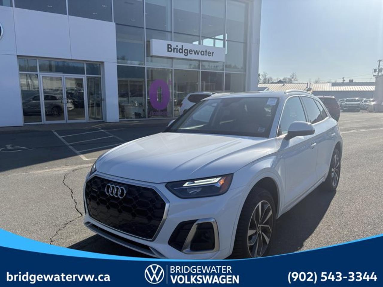 New Price! Recent Arrival! 2023 Audi Q5 45 Progressivquattro | Apple CarPlay | Android Auto | Sirus XM Certified.This vehicle is a Steele Certified Pre-Owned Vehicle, offering added confidence through enhanced inspection standards and dealership-backed benefits. Steele Certified Reconditioning Process: Comprehensive multi-point inspection Mechanical and cosmetic reconditioning completed as needed Brake, tire, and battery assessment Professional detailing Final quality control road test Steele Certified Pre-Owned vehicles include additional ownership benefits. Any concerns related to the certification process must be reviewed and addressed by the original selling dealer.White quattro 7-Speed Automatic S tronic 2.0L 4-Cylinder TFSI Black Leather, 10 Speakers, 4-Wheel Disc Brakes, 5.302 Axle Ratio, ABS brakes, Air Conditioning, Alloy wheels, AM/FM radio: SiriusXM, Auto High-beam Headlights, Auto-dimming door mirrors, Auto-dimming Rear-View mirror, Automatic temperature control, Brake assist, Bumpers: body-colour, Compass, Delay-off headlights, Driver door bin, Driver vanity mirror, Dual front impact airbags, Dual front side impact airbags, Electronic Stability Control, Emergency communication system: Audi connect Security and Assistance, Exterior Parking Camera Rear, Four wheel independent suspension, Front anti-roll bar, Front Bucket Seats, Front dual zone A/C, Front fog lights, Front reading lights, Garage door transmitter: HomeLink, Headlight cleaning, Heated door mirrors, Heated Front Bucket Seats, Heated front seats, Heated steering wheel, Illuminated entry, Leather Seating Surfaces, Leather Shift Knob, Low tire pressure warning, Memory seat, Navigation system: MMI Navigation plus, Occupant sensing airbag, Outside temperature display, Overhead airbag, Overhead console, Panic alarm, Passenger door bin, Passenger vanity mirror, Power door mirrors, Power driver seat, Power Liftgate, Power moonroof, Power passenger seat, Power steering, Power windows, Radio data system, Radio: MMI Navigation Plus w/SiriusXM Satellite, Rain sensing wipers, Rear air conditioning, Rear anti-roll bar, Rear fog lights, Rear reading lights, Rear window defroster, Rear window wiper, Remote keyless entry, Roof rack, Security system, Speed control, Speed-sensing steering, Speed-Sensitive Wipers, Split folding rear seat, Spoiler, Steering wheel mounted audio controls, Tachometer, Telescoping steering wheel, Tilt steering wheel, Traction control, Trip computer, Turn signal indicator mirrors, Variably intermittent wipers, Wheels: 8.0J x 19 5-Twin-Arm Design.