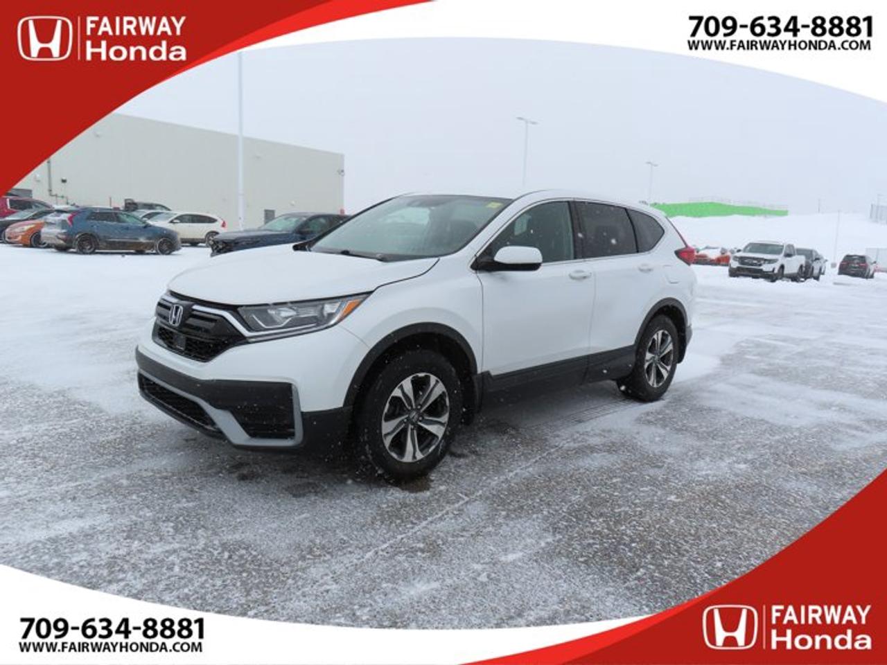 Recent Arrival!Odometer is 47465 kilometers below market average! White 2021 Honda CR-V LX AWD CVT 1.5L I4 Turbocharged DOHC 16V LEV3-ULEV50 190hp*Market Value Pricing*, AWD.Fairway Honda - Community Driven!