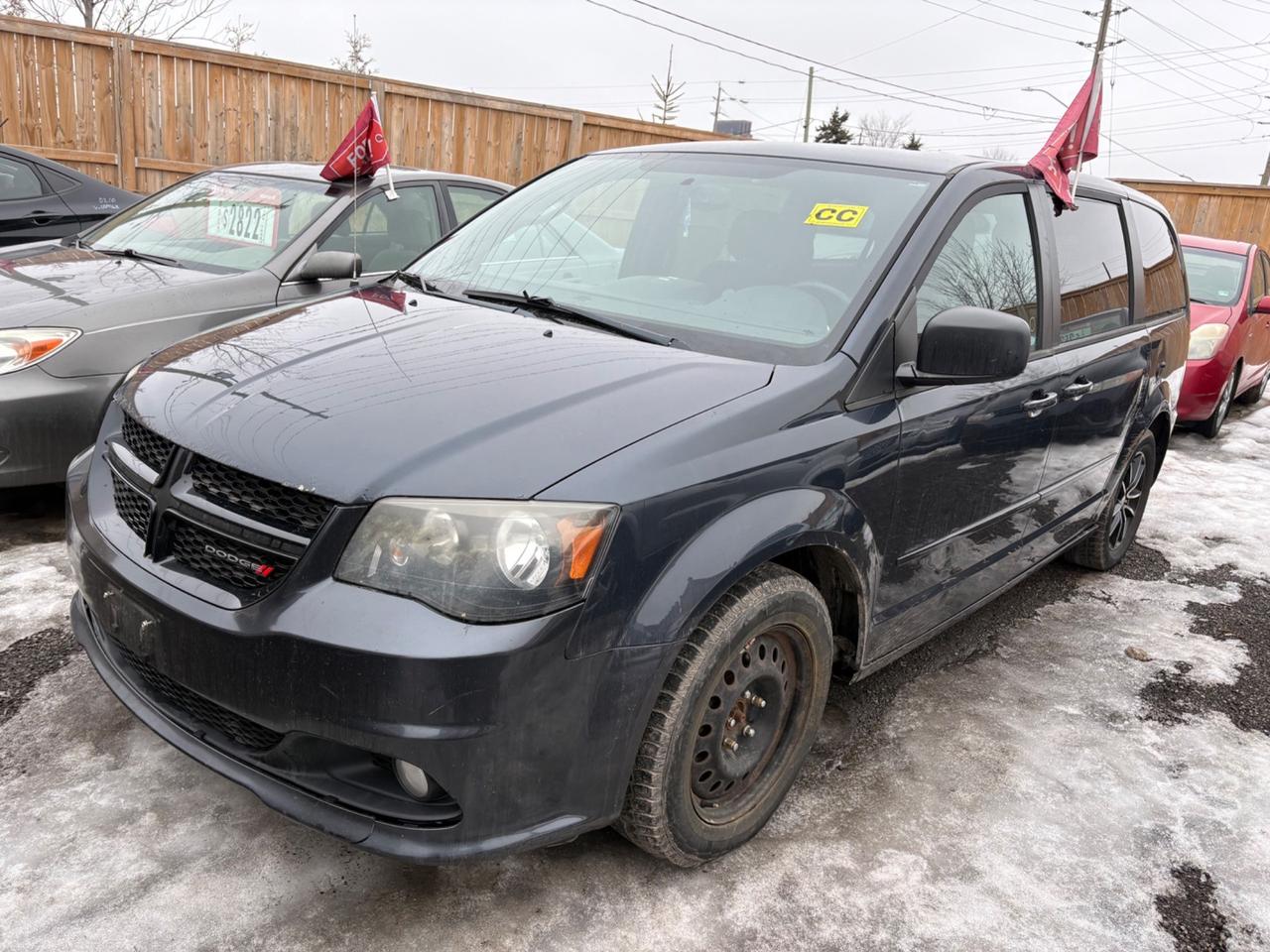 2014 Dodge Grand Caravan SE. Black exterior with a black cloth interior. The vehicle odometer is 232,114 km and runs and drives. Engine light on for P0456/P0441 for Evap Leak, and P1457 for Fuel pressure sensor. There is a damage on drivers side rear quarter panel and door as seen in pics. The vehicle is sold as is and may require additional work. We do not perform mechanical checks or provide safety inspections.