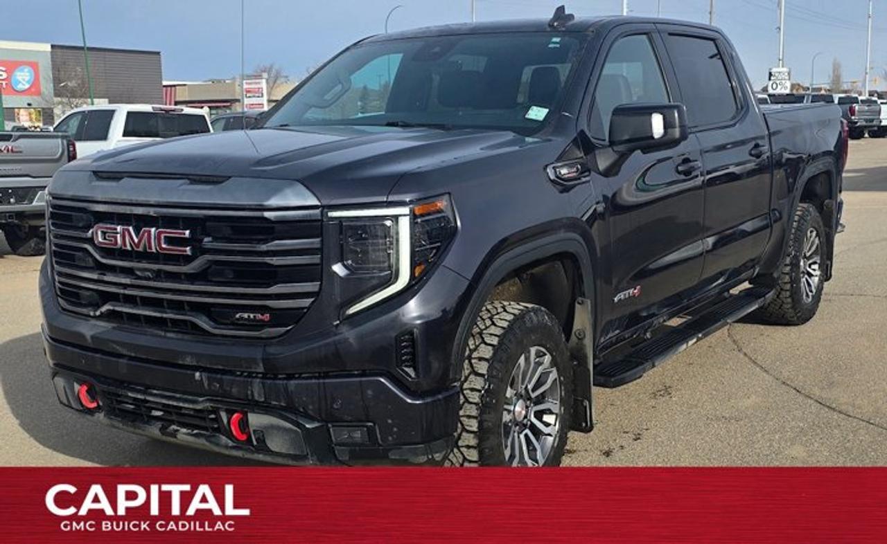 The All New GMC Sierra has been redefined from Hood to Hitch. This 4WD Black Sierra is a Crew Cab Pickup with a Turbocharged Diesel I6 3.0L engine and interior color. Direct injection, active fuel management, and variable valve timing form the foundation of the EcoTec3 engines. Sierra sets the new standard in truck interiors with triple door seals, thicker insulation, and durable, soft-touch instrument panel materials. Attention to detail and quality makes the Sierra stand out. New dual density foam seat cushions improve comfort and reduce wrinkling with age. Rear seating space has improved with larger rear doors to provide ease of entry and exit.The Sierra is set apart with details such as standard halogen projector headlights and integrated corner steps. The new Sierra makes more use of High Strength steel in its fully boxed hydroformed frame than previous generations, with 2/3s of the Cab using High-Strength Steel. Larger axles and shear body mounts further reduce vibration and deliver a smoother ride. New, exclusive corrosion-resistant Duralife brake rotors come standard. Sierra is backed by a 60,000 km / 3 year base warranty and a 160,000 km / 5 year Powertrain warranty, the longest in its class. 24/7 Roadside Assistance is included at no extra charge for 5 years or 160,000 km. Drive the Sierra today to see for yourself how it truly has no peer! Check out this vehicles pictures, features, options and specs, and let us know if you have any questions. Helping find the perfect vehicle FOR YOU is our only priority.P.S...Sometimes texting is easier. Text (or call) 306-801-9090 for fast answers at your fingertips!Dealer License #914248Disclaimer: All prices are plus taxes & fees. See dealer for Details. Dealer Permit # 914248