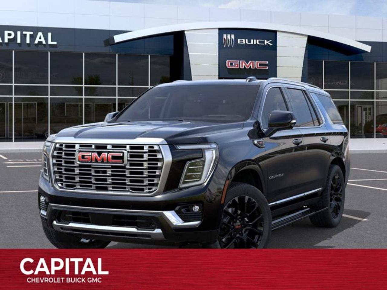This GMC Yukon delivers a Gas V8 6.2L/ engine powering this Automatic transmission. ENGINE, 6.2L ECOTEC3 V8 with Dynamic Fuel Management, Direct Injection and Variable Valve Timing, includes aluminum block construction (420 hp [313 kW] @ 5600 rpm, 460 lb-ft of torque [624 Nm] @ 4100 rpm) (STD), Wireless Phone Charging, for portable devices, Wireless Apple CarPlay/Wireless Android Auto.* This GMC Yukon Features the Following Options *Wipers, front intermittent, Rainsense, Wiper, rear intermittent, Windows, power, rear with Express-Down, Window, power with front passenger Express-Up/Down, Window, power with driver Express-Up/Down, Wi-Fi Hotspot capable (Terms and limitations apply. See onstar.ca or dealer for details.), Wheels, 20 x 9 (50.8 cm x 22.9 cm) 6-spoke multi-dimensional polished aluminum, Wheel, full-size spare, 17 (43.2 cm) steel, Warning tones headlamp on, driver and right-front passenger seat belt unfasten and turn signal on, Visors, driver and front passenger illuminated vanity mirrors.* Stop By Today *Live a little- stop by Capital Chevrolet Buick GMC Inc. located at 13103 Lake Fraser Drive SE, Calgary, AB T2J 3H5 to make this car yours today!