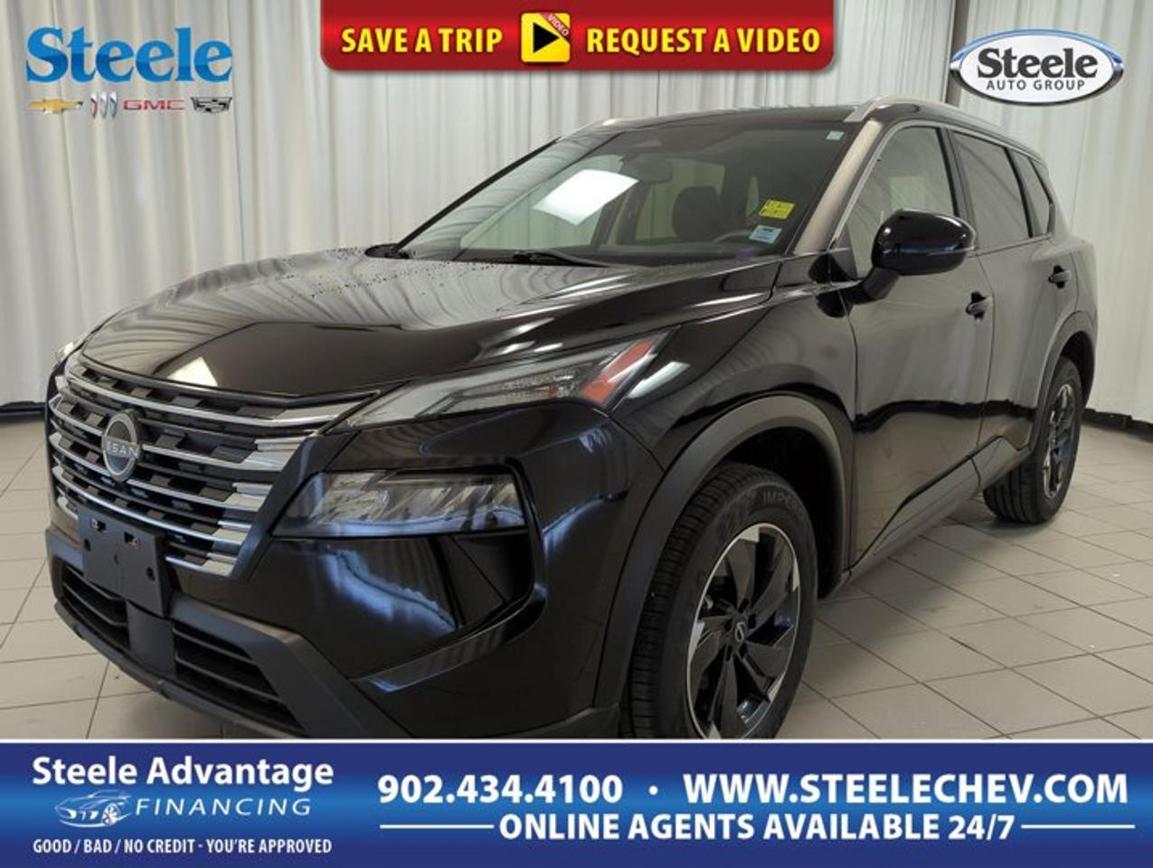 This used 2024 Nissan Rogue Sv Moonroof at Steele Chevrolet Buick GMC in Dartmouth is a smart choice for drivers who want comfort, efficiency, and year-round confidence. Its black exterior gives it a clean, upscale look, while all-wheel drive and a turbocharged 1.5-litre gas engine help make daily driving easy in changing Maritime conditions.With 69,468 km on the odometer, this 2024 Nissan Rogue Sv Moonroof continues to offer the practical versatility that has made the Rogue a popular compact SUV. Four doors, a smooth CVT automatic transmission, and a roomy cabin make it well suited for commuting, family use, and weekend travel around Nova Scotia and beyond.FEATURES OF THE Rogue Sv MoonroofPower moonroof adds open-air cabin feelAll-wheel drive for added road confidenceCVT supports smooth everyday accelerationFour-door SUV practicality for busy lifestylesADVANCED SAFETY FEATURESNissan Safety Shield helps support awarenessMultiple airbags enhance occupant crash securityElectronic stability control aids slippery handlingTraction control supports confident accelerationPERFORMANCE AND EFFICIENCYTurbocharged 1.5-litre engine balances responsive powerCVT delivers smooth power during accelerationAll-wheel drive improves all-season road gripGas engine supports practical driving rangeCOMFORT AND CONVENIENCESpacious cabin suits family and daily useFour doors allow easy passenger accessMoonroof brightens cabin with natural lightCompact SUV size eases urban parkingTECHNOLOGY AND CONNECTIVITYDriver-focused controls support easy everyday operationClear instrument layout aids quick information checksModern cabin design feels intuitive throughoutConvenient features support connected daily drivingCARGO SPACERear cargo area supports everyday versatilitySUV layout helps load larger itemsFlexible space suits errands and travelPractical storage fits active family needsWHAT OTHER OWNERS LIKESmooth ride quality for daily commutesUseful cargo room for busy lifestylesConfident all-wheel drive in poor weatherEfficient turbo engine with easy drivabilityThe Rogue stands out in the compact SUV segment for its balanced approach to real-world driving. This used 2024 Nissan Rogue Sv Moonroof brings together practical size, good fuel efficiency potential, and a comfortable road manner that works well in both city traffic and on longer highway drives. The turbocharged engine is designed to provide solid low-end response, and the CVT helps keep power delivery refined and steady.Drivers shopping for a used SUV often want flexibility without moving into a larger vehicle class. That is where this 2024 Nissan Rogue Sv Moonroof fits in well. It offers the elevated seating position many buyers prefer, along with the easier manoeuvrability of a compact footprint. In Dartmouth, where weather and road conditions can shift quickly, all-wheel drive adds welcome confidence for daily travel.The black exterior gives this Rogue a timeless, easy-to-maintain appearance that suits both personal and professional use. Its four-door design makes entry and exit simple for passengers, while the cargo area is ready for groceries, sports gear, luggage, and everyday essentials. The moonroof also adds a bright, airy feel to the cabin, helping make every drive more enjoyable.For drivers visiting Steele Chevrolet Buick GMC, this used 2024 Nissan Rogue Sv Moonroof represents a practical and well-rounded SUV with the features that matter most. It is efficient, versatile, comfortable, and ready for the demands of modern Canadian driving.This 2024 Nissan Rogue Sv Moonroofs VIN is: JN8BT3BB0RW427726.