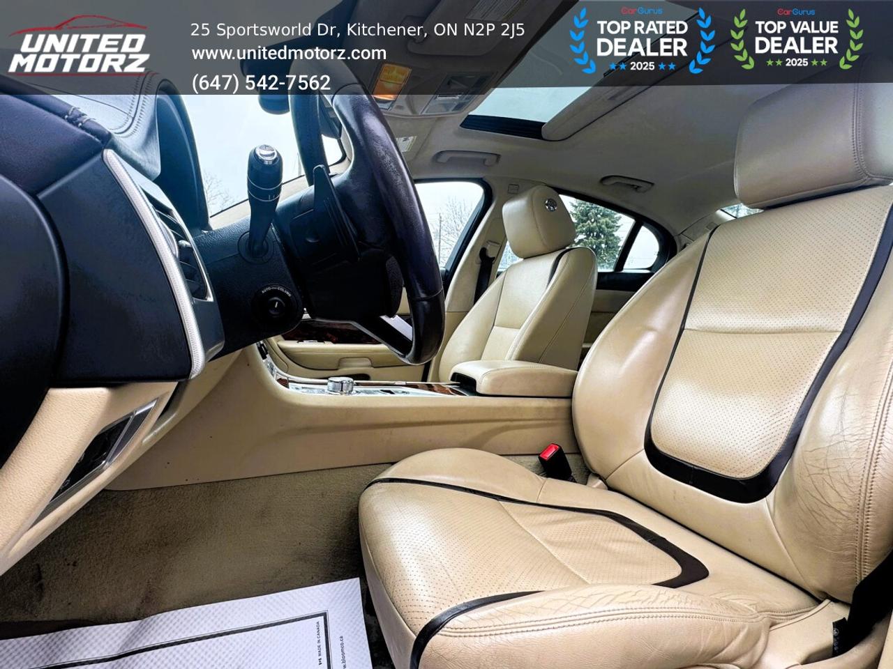 2013 Jaguar XF V6 AWD~22 Service Records~Beige Leather Photo