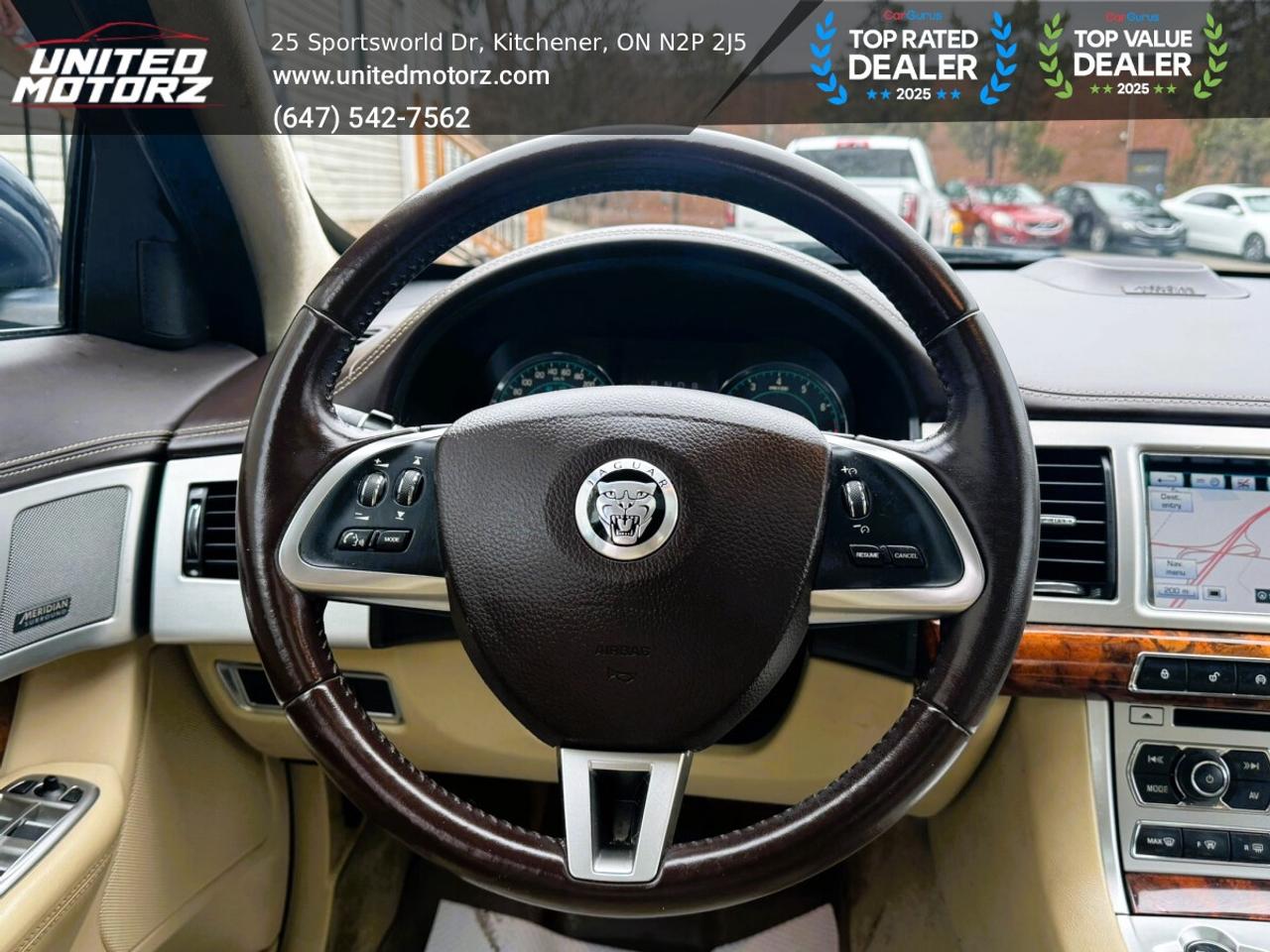 2013 Jaguar XF V6 AWD~22 Service Records~Beige Leather Photo