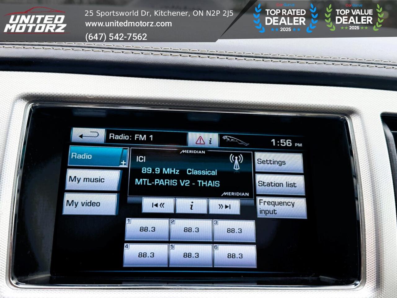 2013 Jaguar XF V6 AWD~22 Service Records~Beige Leather Photo