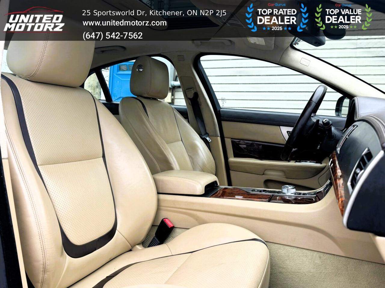 2013 Jaguar XF V6 AWD~22 Service Records~Beige Leather Photo