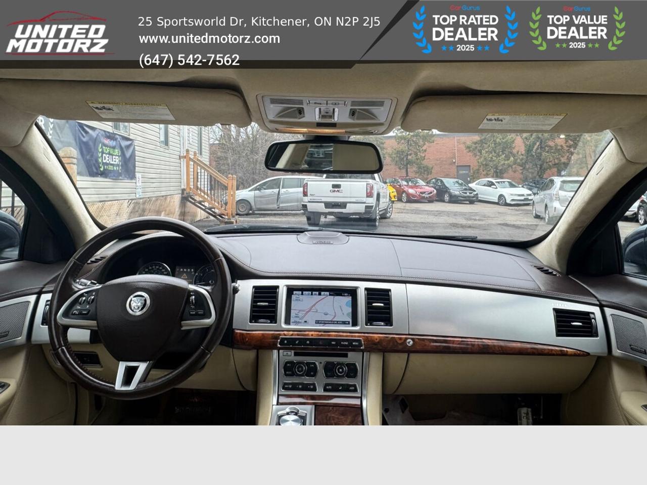 2013 Jaguar XF V6 AWD~22 Service Records~Beige Leather Photo