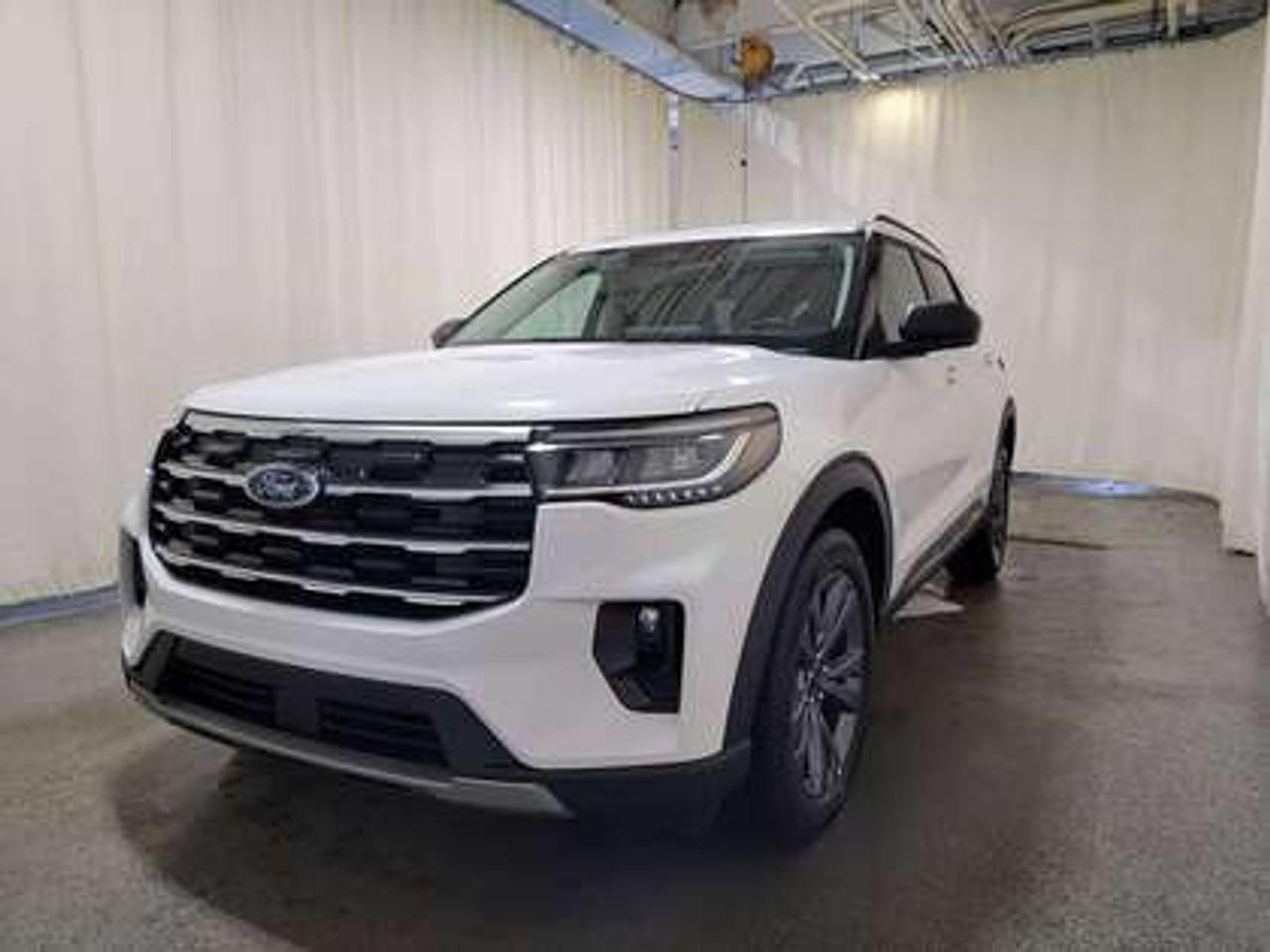 This all-new 2026 Ford Explorer Active 200A shines brilliantly in Star White Metallic. This 6-Seat 4WD comes equipped with the 2.3L EcoBoost® I-4 engine, it produces an impressive 300 horsepower and 310 lb-ft of torque. Paired with a 10-speed automatic transmission, this SUV is rated to deliver a combined fuel economy of approximately 10.4L/100km (27 miles per gallon).

Key Features:
Terrain Management System
Ford Co-Pilot360 Assist+ 
Adaptive Cruise Control
Lane Centering Assist
SYNC® 4 W/13.2 LCD Touchscreen 
Wireless Apple CarPlay® and Android Auto
FordPass Connect 
Front Row Heated Seats 
10-Way Power Drivers Seat
Remote Start System
Second-Row Captains Chairs 
Class III Trailer Tow Package 
Ford Connectivity Package
Engine Block Heater
Active Comfort Package

This vehicle comes with the All-Weather Packageready to take on any season!
Snow, rain, mud, or sunshinethis vehicle is built for it all! The All-Weather Package adds extra protection where it matters most, with premium mud flaps to shield your paint from road debris, all-weather floor mats to protect your interior from lifes messes, and Xpel paint protection to help guard against those infuriating rock chips. Drive with confidence, knowing your investment is protected from Regina's elements.

Bennett Dunlop Ford, proudly serving Regina for over 40 years, is conveniently located at 770 Broad Street. With over 3,500 Google reviews, our reputation reflects our commitment to providing a fast, easy, and enjoyable vehicle-buying experience. We eliminate the hassle with no admin or documentation fees, transparent upfront pricing that lets you shop with total confidence. But were more than just a dealershipwere driven to make a difference by supporting local community initiatives and events that matter to you. Visit Bennett Dunlop Ford today and experience why were Reginas trusted choice for quality vehicles, exceptional service, and a genuine commitment to driving change in our community!