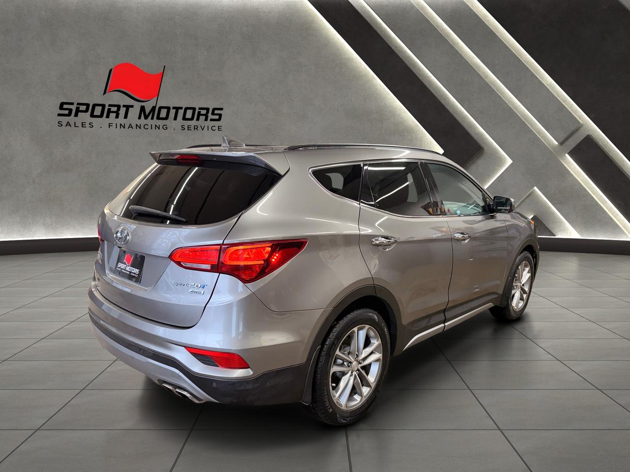 2017 Hyundai Santa Fe Sport Limited+2.0T AWD+Pano Roof+BSM+Cooled Seats+GPS Photo9