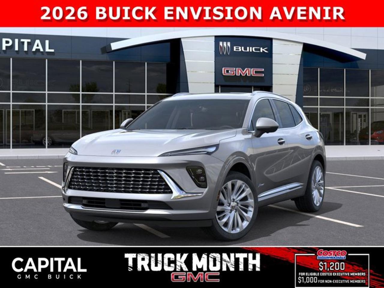 THIS 2026 Buick Envision Avenir AWD is the perfect SUV and comes loaded with options like MASSAGING SEAT, Heated and Cooled Seats, Heated Steering, Remote Start, 360 Camera, Rear Camera Mirror, Power Liftgate, Panoramic Sunroof, Heads-Up Display, Adaptive Cruise Control, Bose Stereo and so much more... CALL NOWAsk for the Internet Department for more information or book your test drive today! Text 825-445-0521 for fast answers at your fingertips!AMVIC Licensed Dealer - Licence Number B1044900Disclaimer: All prices are plus taxes and include all cash credits and loyalties. See dealer for details. AMVIC Licensed Dealer # B1044900