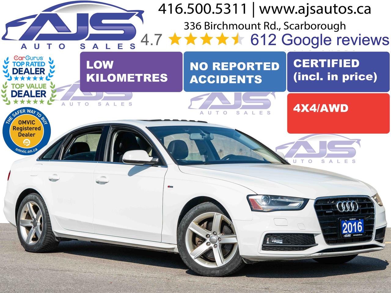 Used 2016 Audi A4 2.0T quattro Progressiv Plus for sale in Toronto, ON