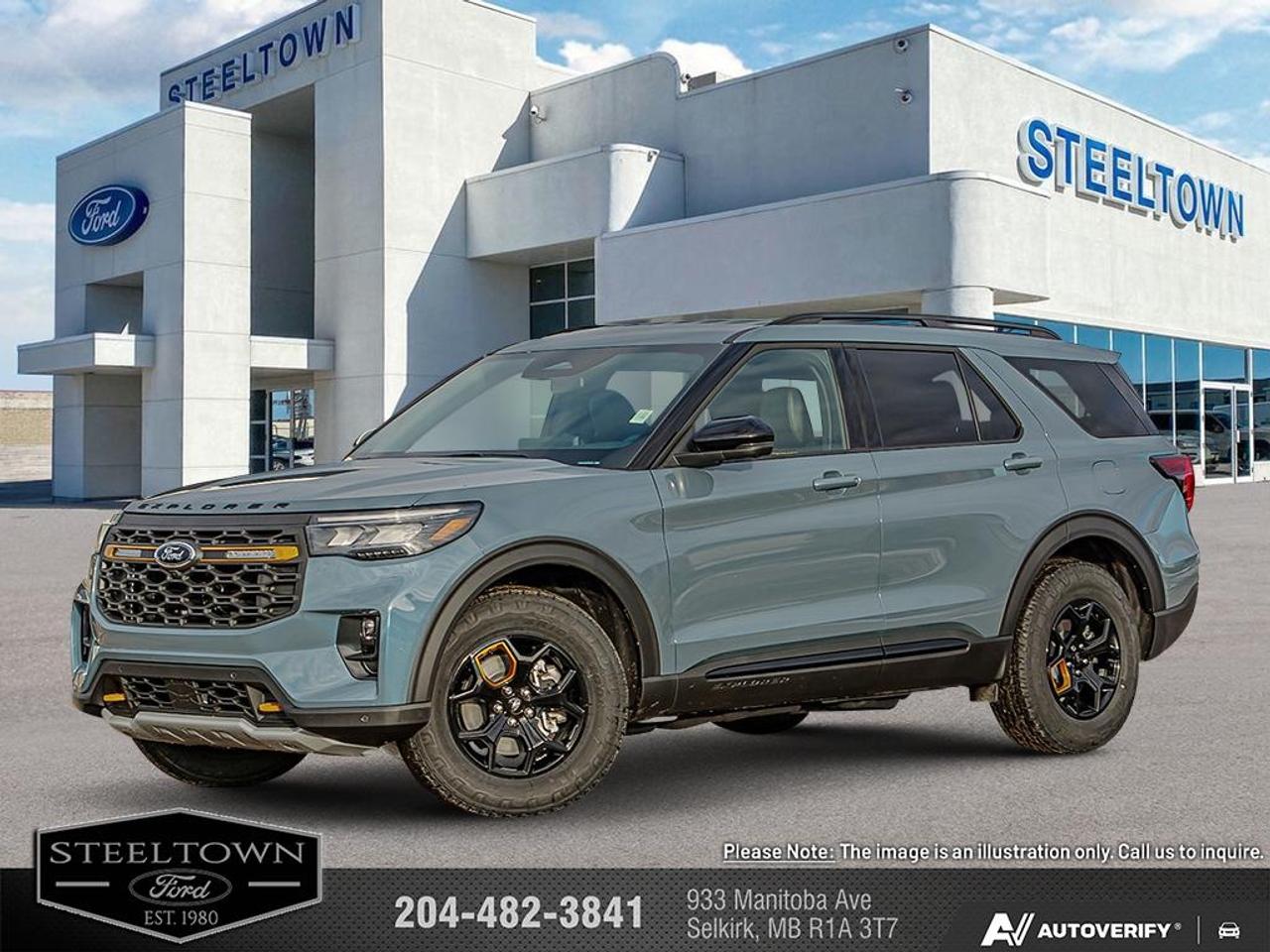 <b>Cooled Seats,  BlueCruise,  Navigation,  B&O Audio,  360 Camera!</b><br> <br> <br> <br>We value your TIME, we wont waste it or your gas is on us!   We offer extended test drives and if you cant make it out to us we will come straight to you!<br> <br>This 2026 Ford Explorer is comfortable and practical, perfectly suited for you and your family. <br> <br>This Ford Explorer is the ultimate lifestyle vehicle with plenty of style and space for all of your passengers and cargo. It has the hauling capabilities of a midsize SUV combined with strong off-road capabilities. Whether your next family adventure is to the grocery store or over a high mountain pass, the Ford Explorer was built to get you there with ease.<br> <br>This Vapor Blue Metallic SUV has an Automatic transmission and is powered by a 300HP 2.3L 4 Cylinder Engine. <br> <br> Our Explorers trim level is Tremor. This new Tremor trim is ready for your off-roading adventures, a limited slip differential, skid plates and other bespoke upgrades, and additional standard features such as BlueCruise 1.2, inbuilt navigation, Bang & Olufsen audio, an aerial view camera system and a heated steering wheel. Also standard include 20 aluminum wheels, FordPass Connect 5G mobile hotspot internet access, adaptive cruise control, smart device remote engine start, and a power liftgate for rear cargo access. On the inside, occupants are treated to ventilated and heated front seats, voice-activated dual-zone climate control, and a 13.2-inch infotainment screen with wireless Apple CarPlay and Android Auto. Safety features also include lane keep assist with lane departure warning, collision mitigation, automatic emergency braking, evasion assist, and rear parking sensors. This vehicle has been upgraded with the following features: Cooled Seats, BlueCruise, Navigation, B&O Audio, 360 Camera, Remote Start, Heated Steering Wheel.<br><br> View the original window sticker for this vehicle with this url <b><a href=http://www.windowsticker.forddirect.com/windowsticker.pdf?vin=1FMUK8JH6TGB38518 target=_blank>http://www.windowsticker.forddirect.com/windowsticker.pdf?vin=1FMUK8JH6TGB38518</a></b>.<br> <br>To apply right now for financing use this link: <a href=http://www.steeltownford.com/?https://CreditOnline.dealertrack.ca/Web/Default.aspx?Token=bf62ebad-31a4-49e3-93be-9b163c26b54c&La target=_blank>http://www.steeltownford.com/?https://CreditOnline.dealertrack.ca/Web/Default.aspx?Token=bf62ebad-31a4-49e3-93be-9b163c26b54c&La</a><br><br> <br/> See dealer for details. <br> <br>Family owned and operated in Selkirk for 35 Years.  <br>Steeltown Ford is located just 20 minutes North of the Perimeter Hwy, with an onsite banking center that offers free consultations. <br>Ask about our special dealer rates available through all major banks and credit unions.<br>Dealer retains all rebates, plus taxes, govt fees and Steeltown Protect Plus.<br>Steeltown Ford Protect Plus includes:<br>- Life Time Tire Warranty <br>Dealer Permit # 1039<br><br><br> Come by and check out our fleet of 100+ used cars and trucks and 170+ new cars and trucks for sale in Selkirk.  o~o