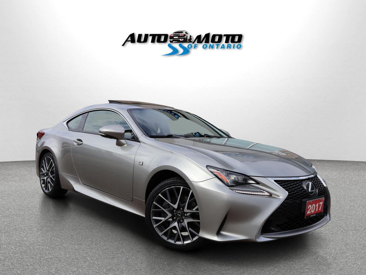 2017 Lexus RC 350 F-SPORT AWD CERTIFIED CAMERA NAV BLUETOOTH LEATHER COOL/HEAT SEAT/STEERING SUNROOF CRUISE ALLOYS Photo