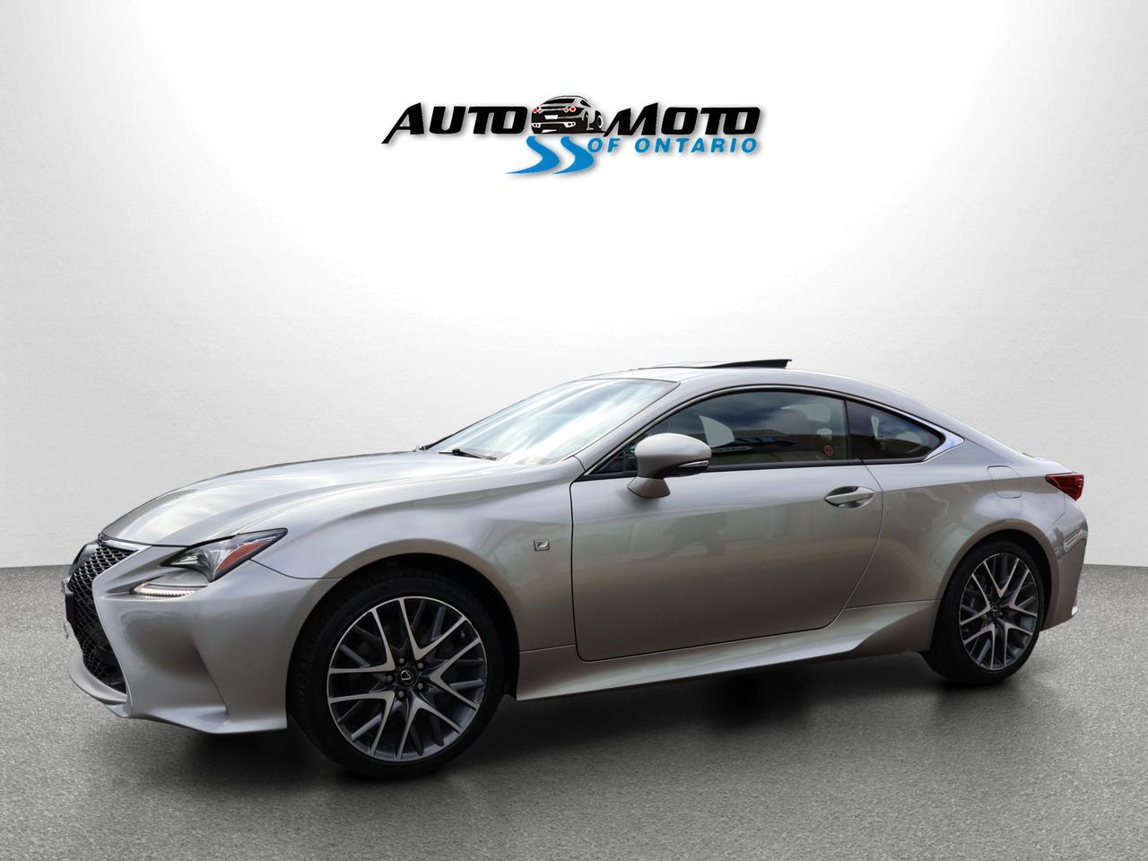 2017 Lexus RC 350 F-SPORT AWD CERTIFIED CAMERA NAV BLUETOOTH LEATHER COOL/HEAT SEAT/STEERING SUNROOF CRUISE ALLOYS Photo2