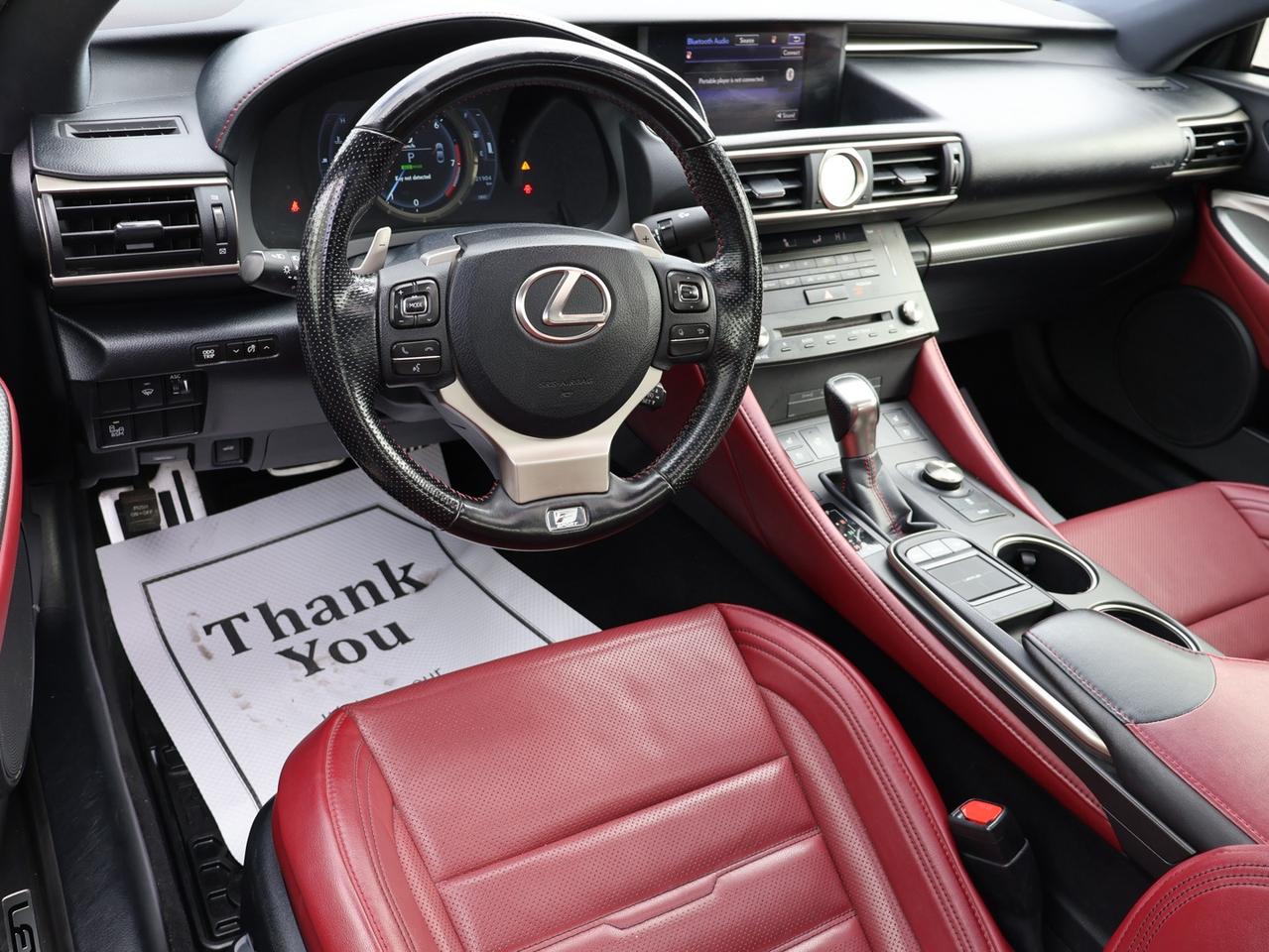 2017 Lexus RC 350 F-SPORT AWD CERTIFIED CAMERA NAV BLUETOOTH LEATHER COOL/HEAT SEAT/STEERING SUNROOF CRUISE ALLOYS Photo