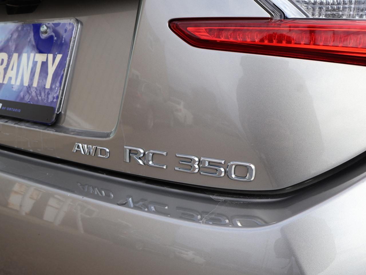 2017 Lexus RC 350 F-SPORT AWD CERTIFIED CAMERA NAV BLUETOOTH LEATHER COOL/HEAT SEAT/STEERING SUNROOF CRUISE ALLOYS Photo