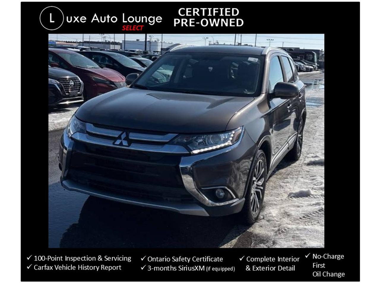 2017 Mitsubishi Outlander ES - AWD, SUNROOF, LOW KM, BACK-UP CAMERA, CLEAN!