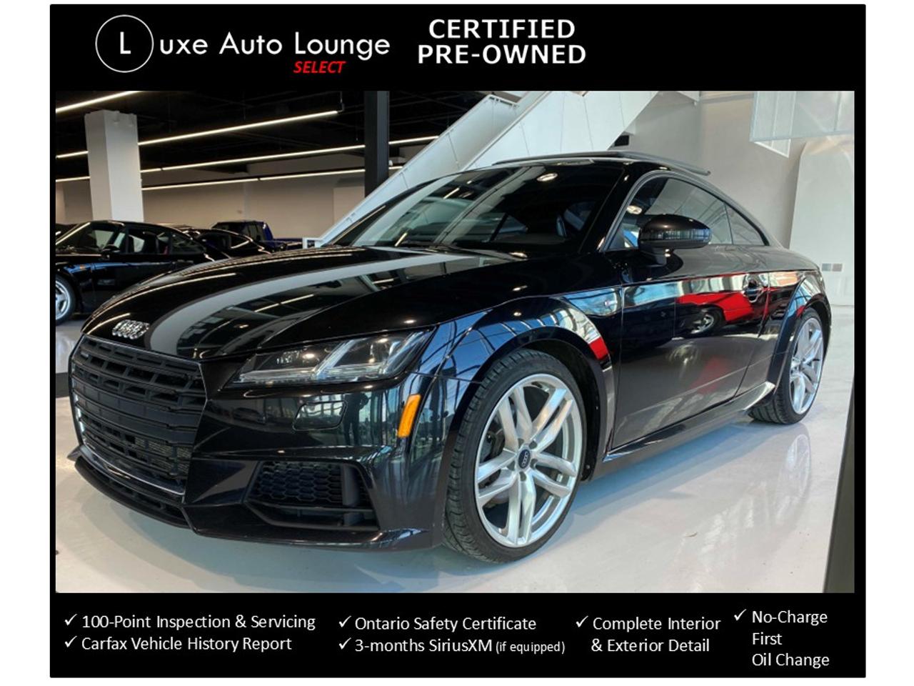 2016 Audi TT 2.0T - TECHNIK, B&O STEREO, LEATHER, HEATED SEATS!
