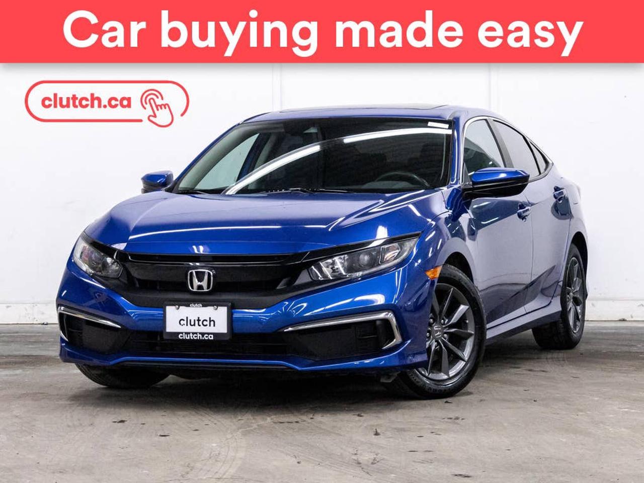 1 OWNER / Brake Assist, Front Heated Seats, Climate Control and more!<br> <br>Clutch is the largest online used car retailer in Canada, delivering a seamless, hassle-free car-buying experience to drivers everywhere. Shop thousands of used cars online, get the right one delivered to your door, and enjoy peace of mind with our 10-Day Money-Back Guarantee. How sweet is that? To learn more, visit clutch.ca.<br> <br>The top features for this car include:<br> <br>Sunroof<br>Brake Assist<br>Front Heated Seats<br>Climate Control<br>Dual Zone Front Climate Control<br>Bluetooth Music<br>Touchscreen Display<br>Cruise Control<br>Adaptive Cruise Control<br>12V Outlet<br>Hands Free Device Connectivity<br>Apple CarPlay<br>Android Auto<br>USB Input<br>Keyless Entry<br>Passive Keyless Entry<br>Push Button Start<br>Keyfob Remote Start<br>Lane Departure Warning<br>Active Lane Keep Assistance<br>Forward Collision Mitigation<br>Pedestrian Detection<br>Hill Assistance<br>Automatic High Beams<br>Rear View Camera<br>Power Driver Seat<br> <br>Seamless home delivery - Delivery to your door in a matter of days. Available on select packages.<br> <br>Try it out for 10 days - If you do not like it, we will take it back. <br> <br>Quality assured - All cars go through our rigorous 210-point inspection and reconditioning process.<br> <br>Peace of mind - Warranty and protection plans available.<br> <br>Haggle-free - No haggling or hard sells.<br> <br>100% Transparency - Full inspection reports on every car, including high-res photography and a free Carfax report.<br> <br>Listed price is for cash purchase only and does not include taxes, Shipping Fees (if applicable), Delivery Fees (if applicable), government licensing fees.<br> <br>Previous Provincial Registrations:<br>Ontario<br> <br>Stock # 93877