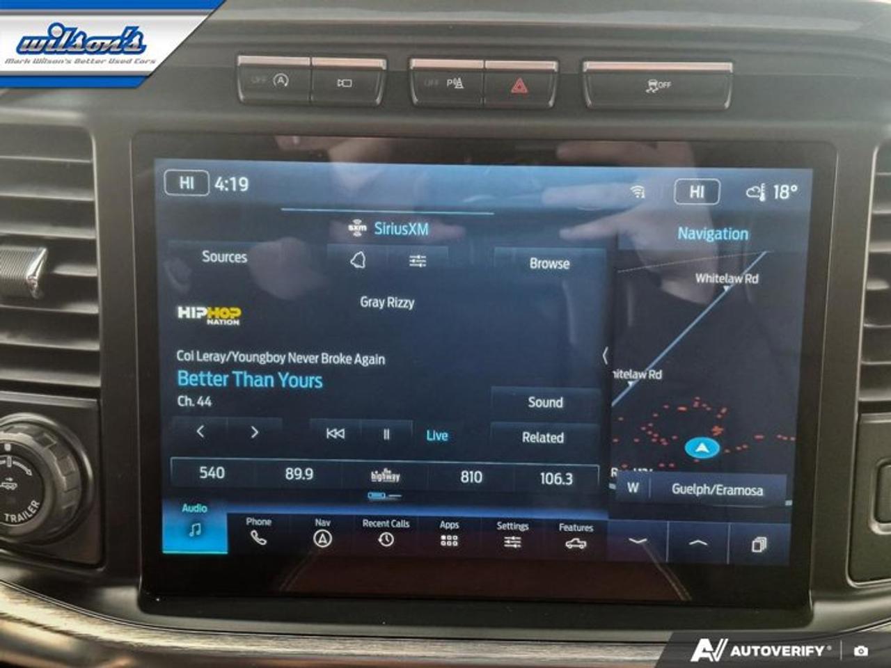 2022 Ford F-150 LARIAT Crew 4X4 | 502A | Sport Pkg | Leather | Pano Sunroof | Cooled + Heated Seats | and More ! Photo