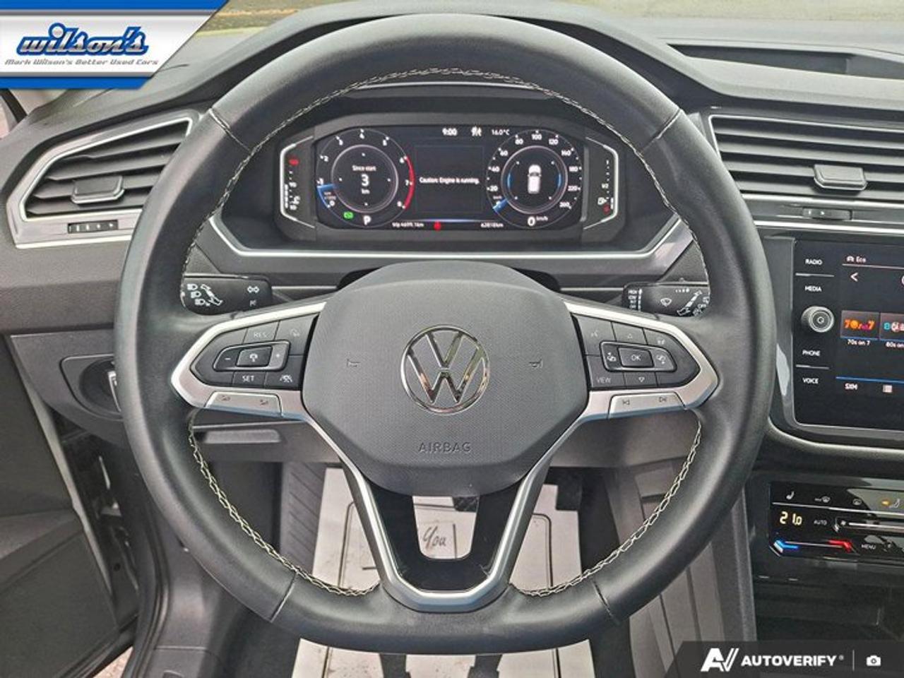 2024 Volkswagen Tiguan Comfortline AWD | Sunroof | Leatherette | Adaptive Cruise | Heated Wheel + Seats | Rear Cam & More ! Photo