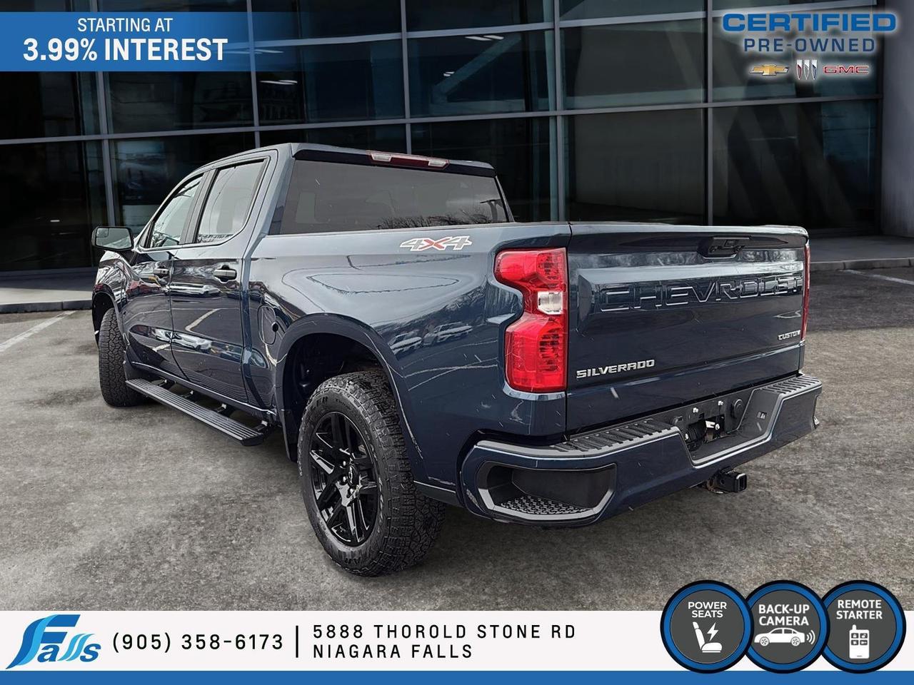 2022 Chevrolet Silverado 1500 Custom CREW,4X4,R.START Photo3