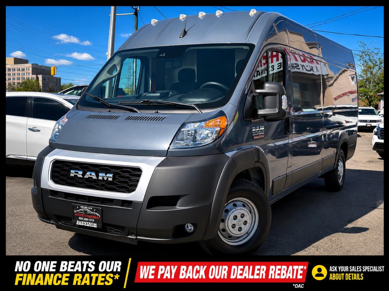2022 RAM ProMaster 3500 High Roof Ext 159. WB   Blind Spot   Carplay+ Photo0